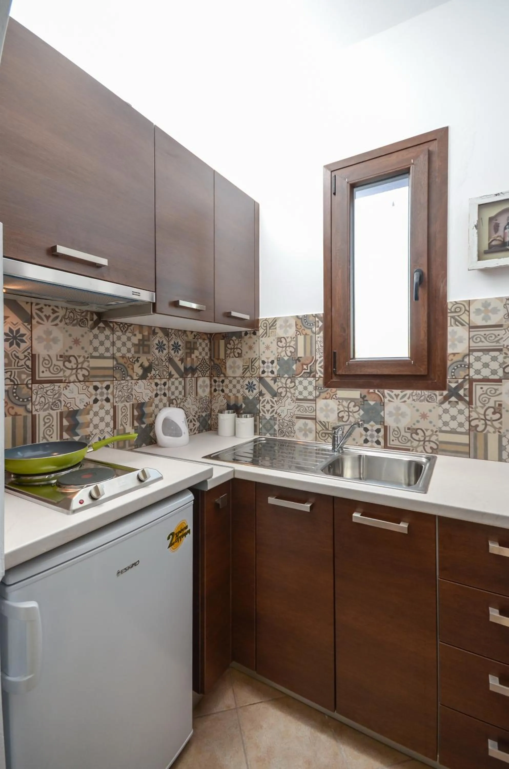 Kitchen or kitchenette in Villa Kastraki