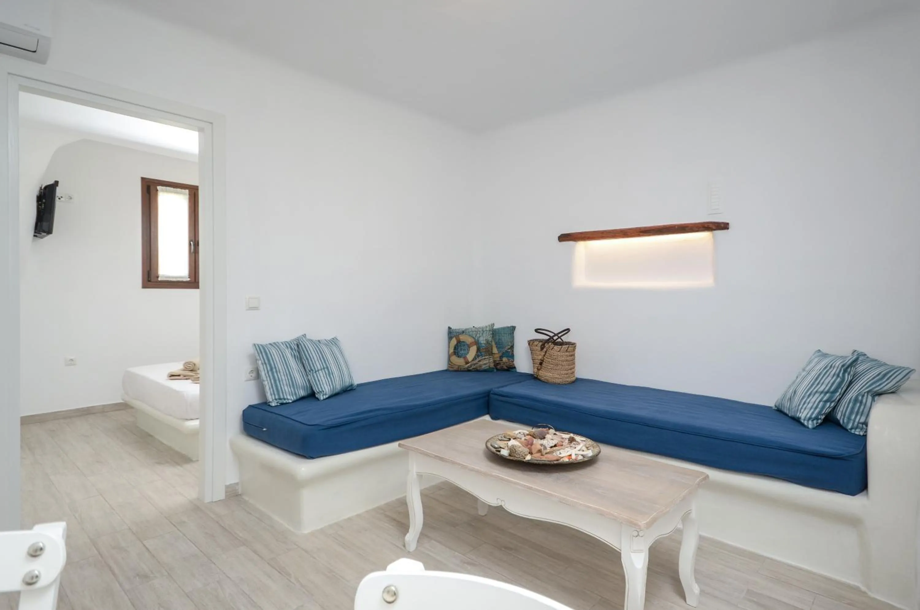 Living room in Villa Kastraki