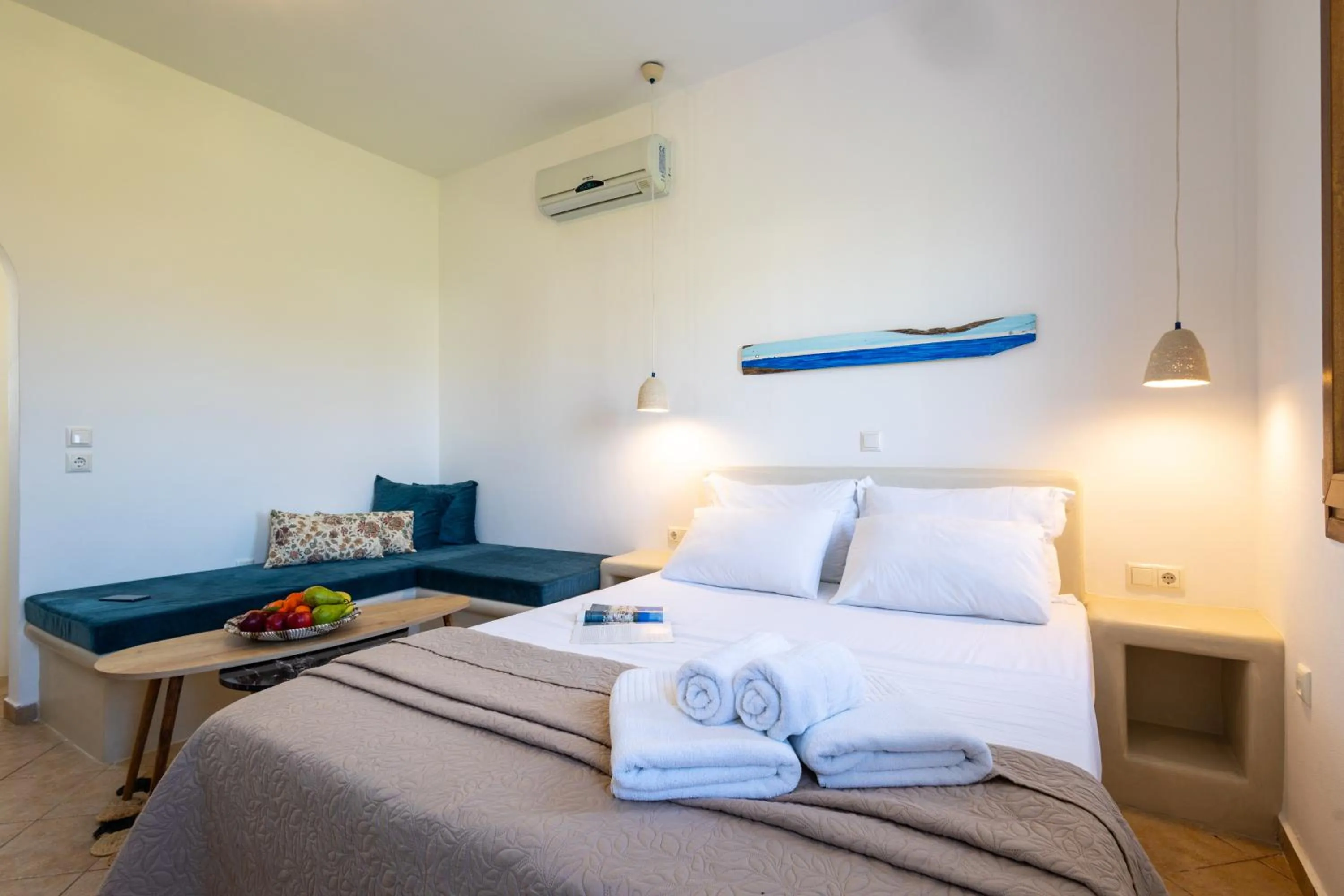 Bed in Villa Kastraki