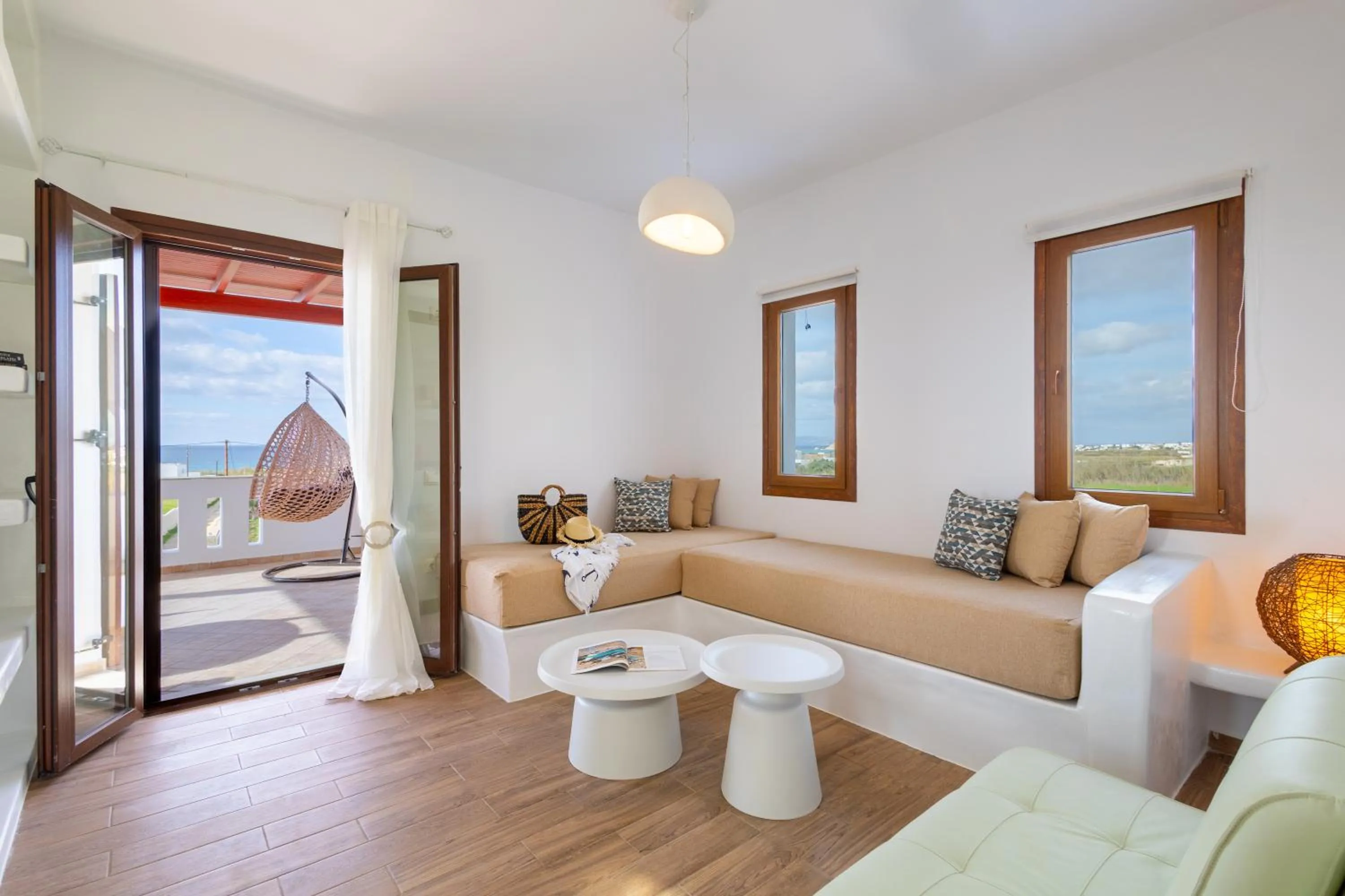 Living room in Villa Kastraki