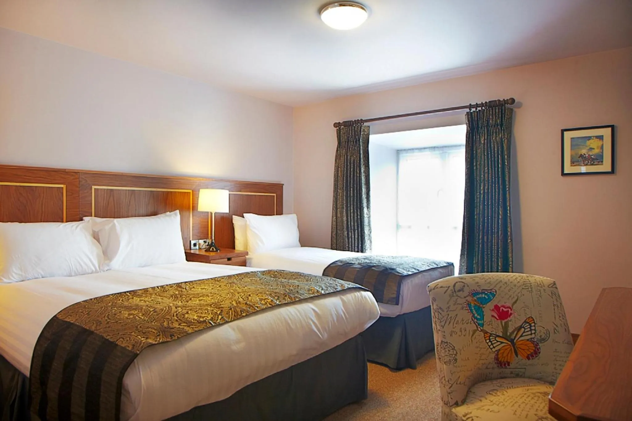 Photo of the whole room, Bed in Clody Lodge