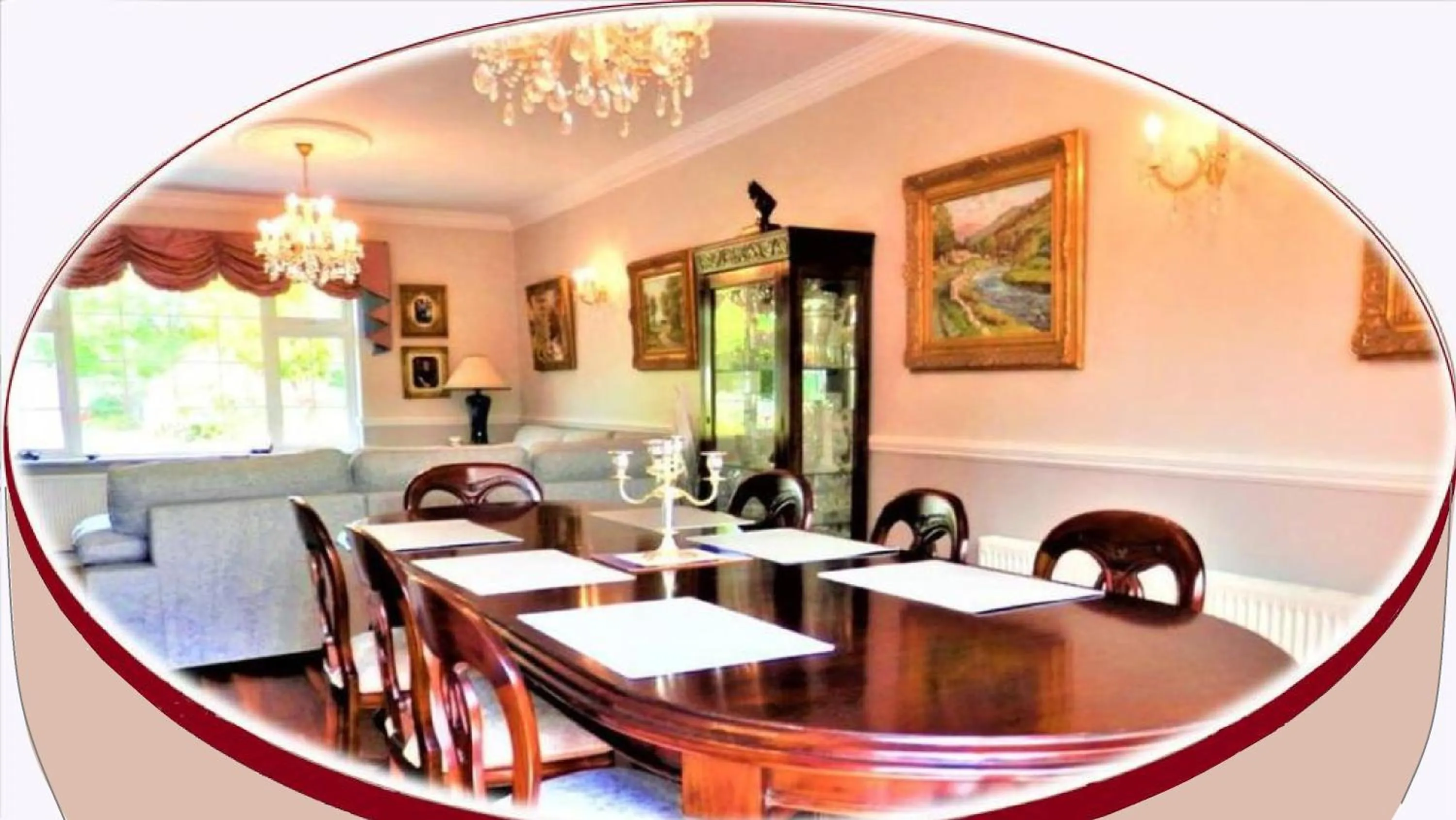 Dining area in Leabrook House