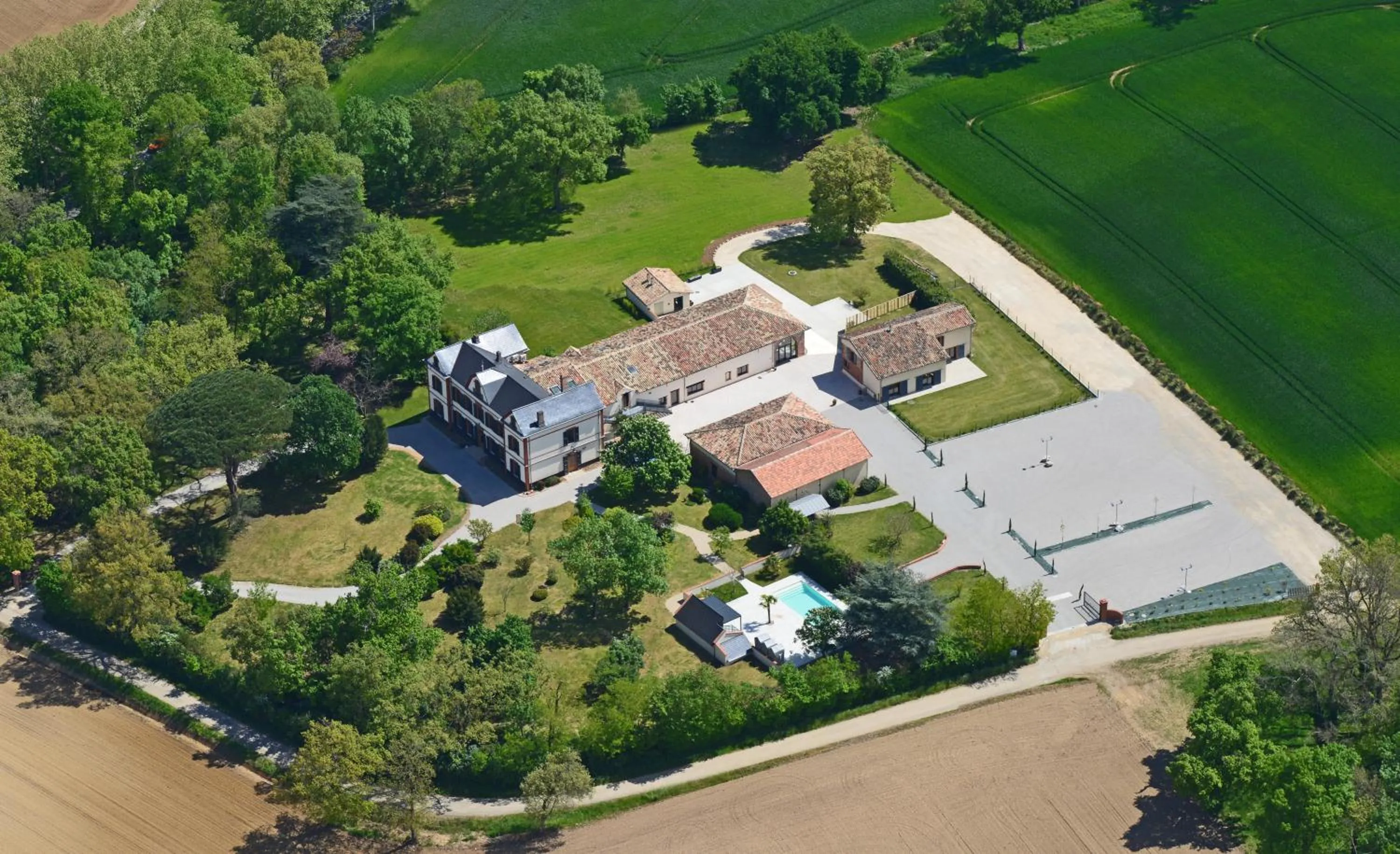Bird's eye view in Domaine d'En Fargou