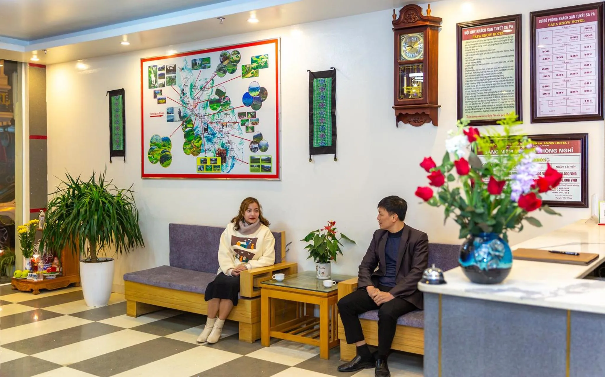 People in Sapa Snow Hotel