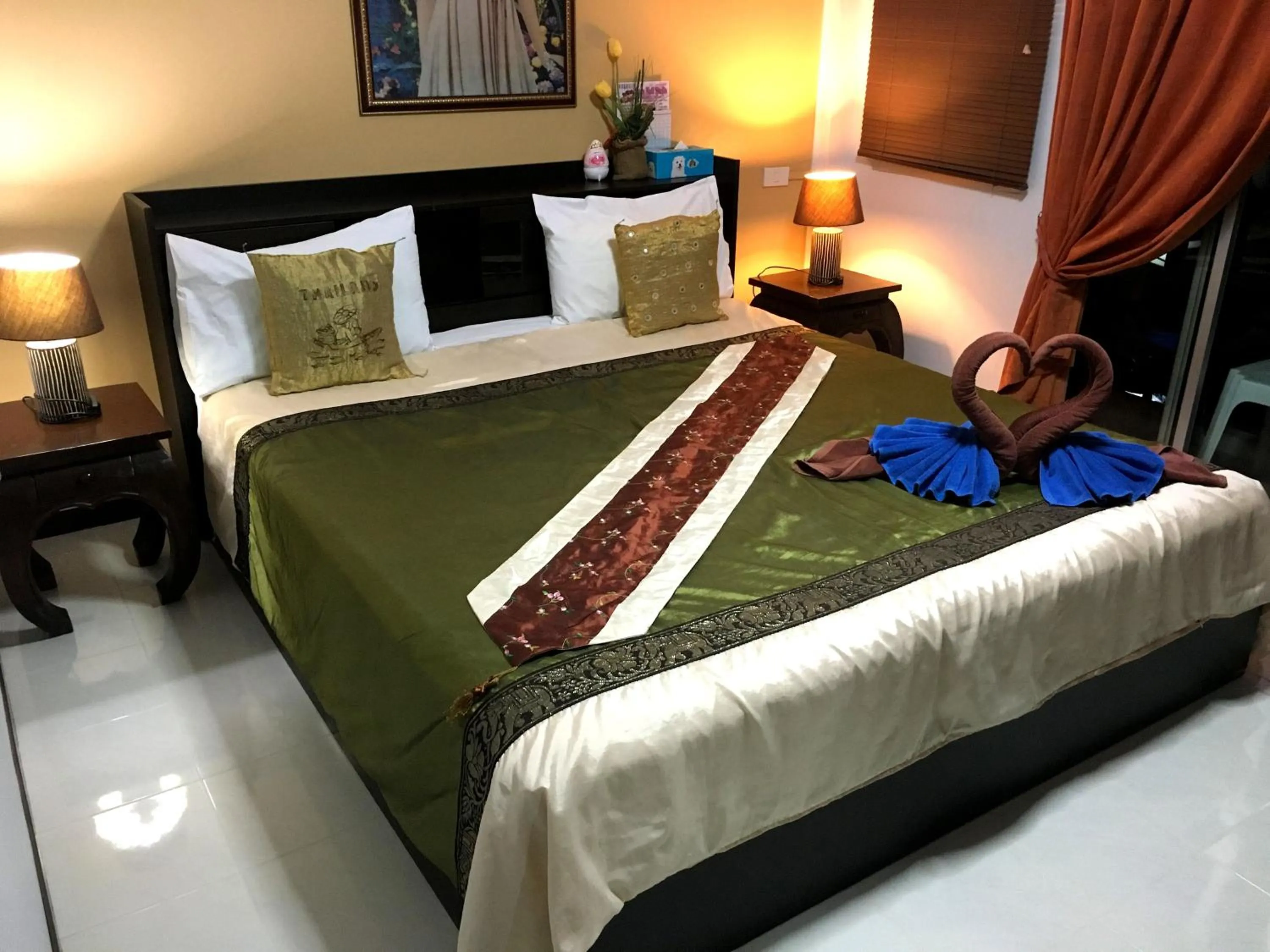 Patio, Bed in Casa E Mare