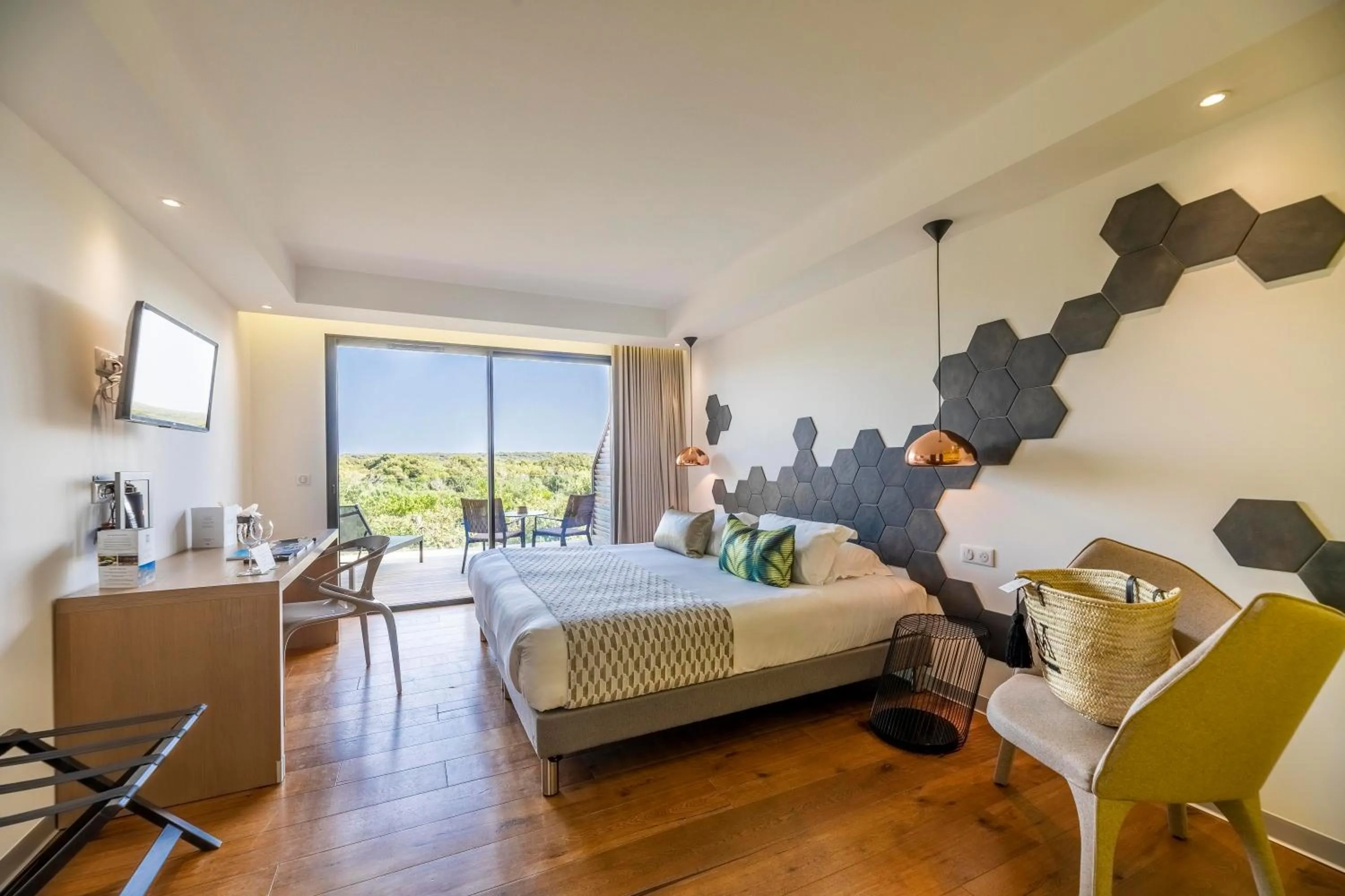 Bedroom, Bed in Hôtel & Spa Version Maquis Citadelle