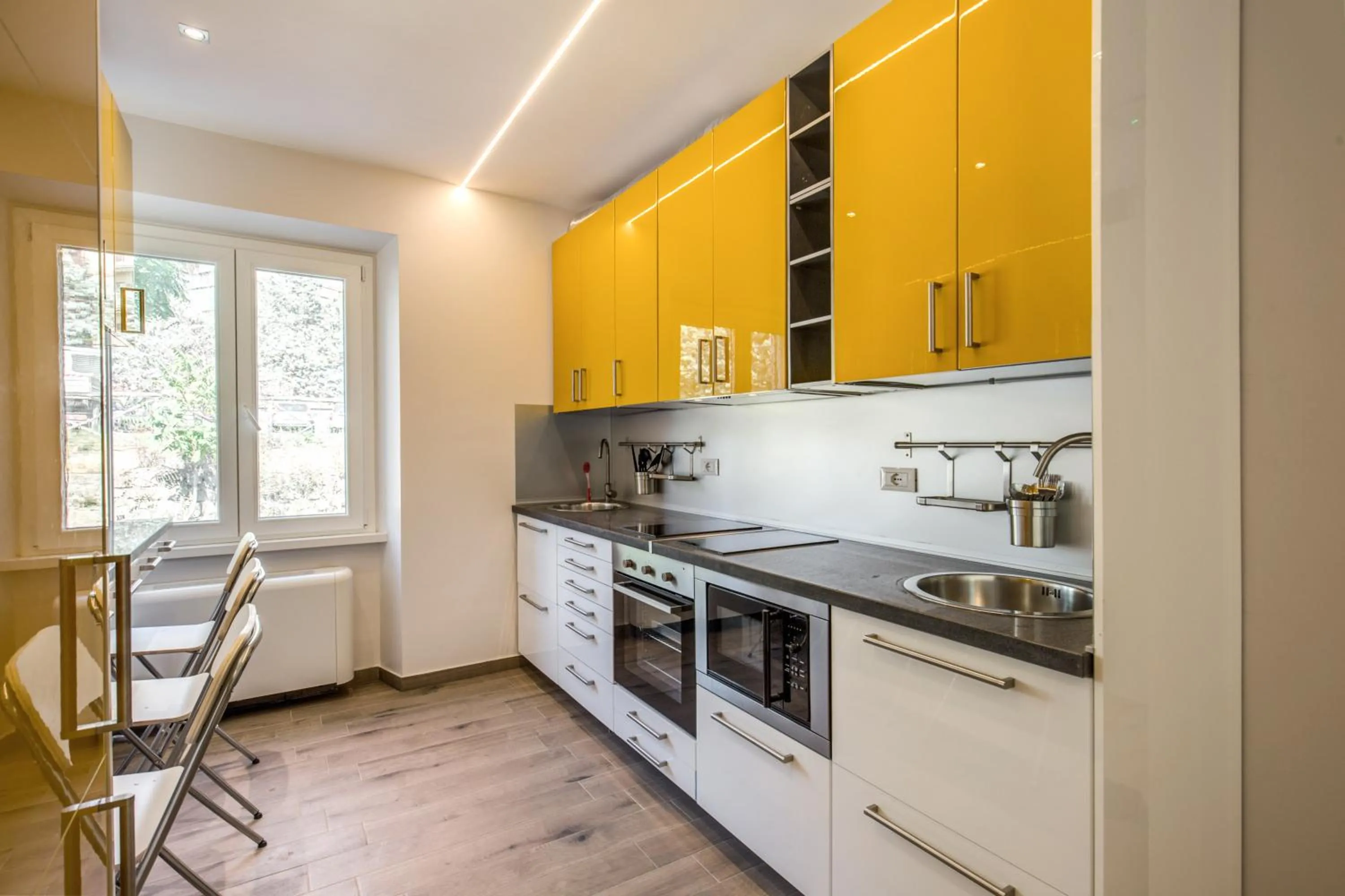 Communal kitchen in The Bricks Rome