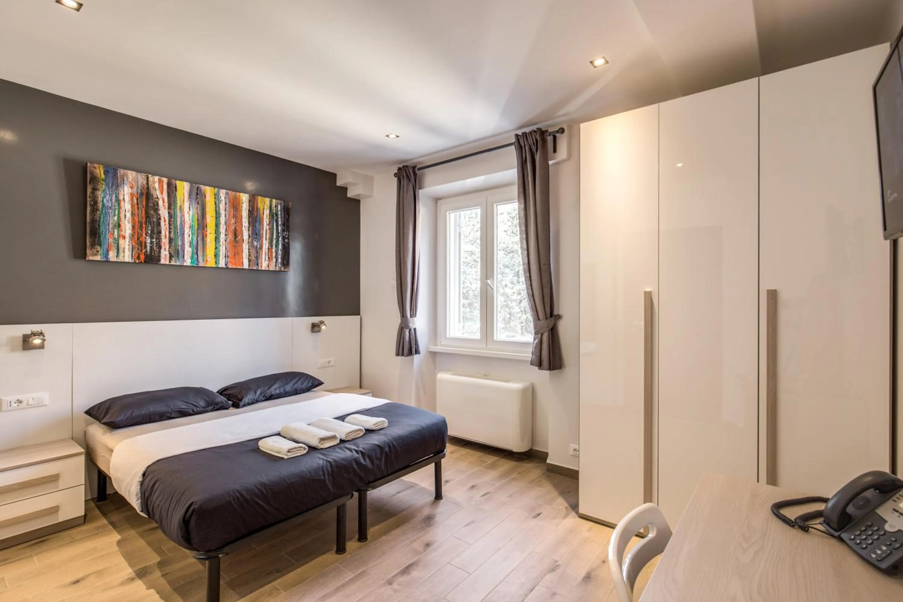 Bedroom, Bed in The Bricks Rome