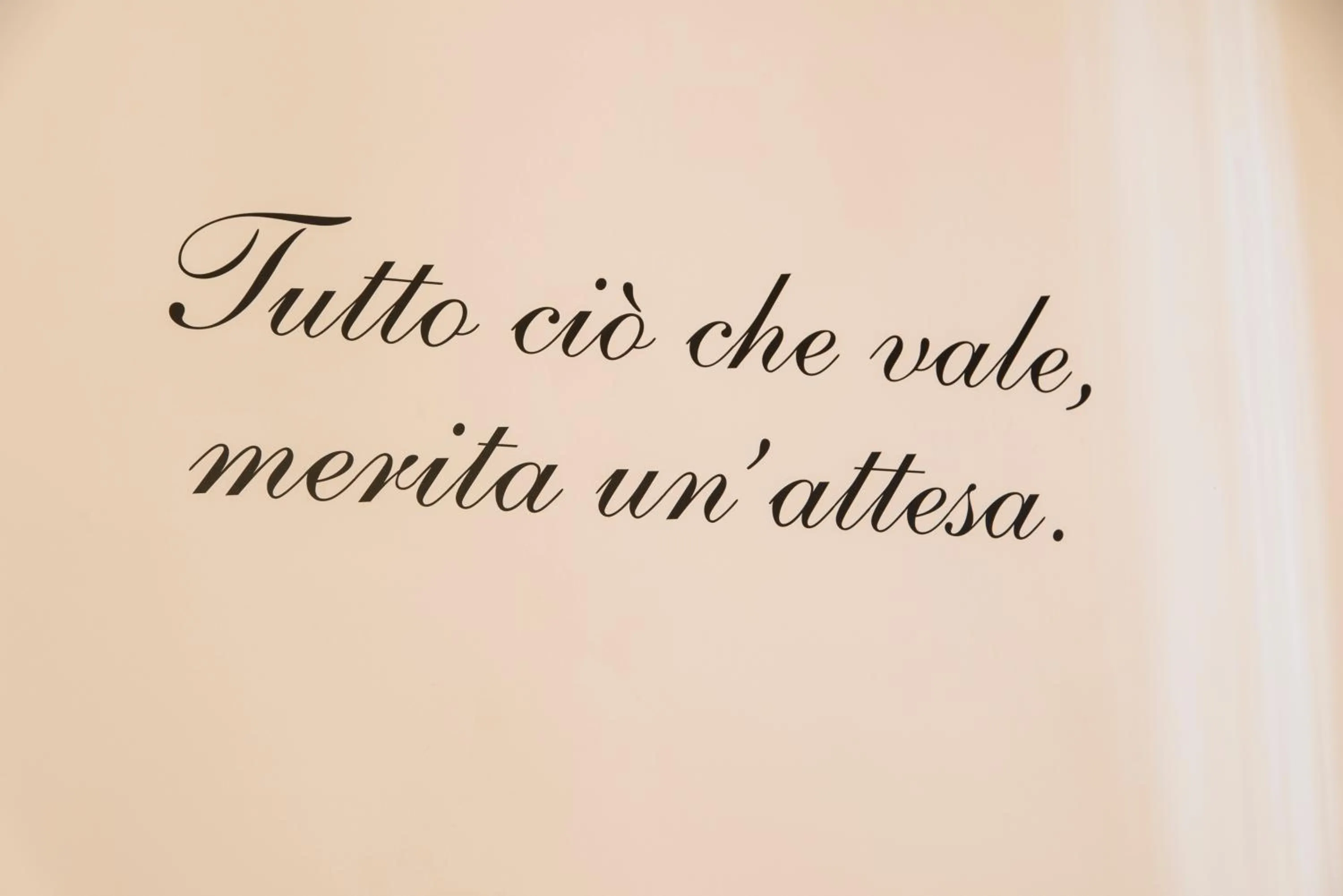 Decorative detail in B&B Sandro Pertini