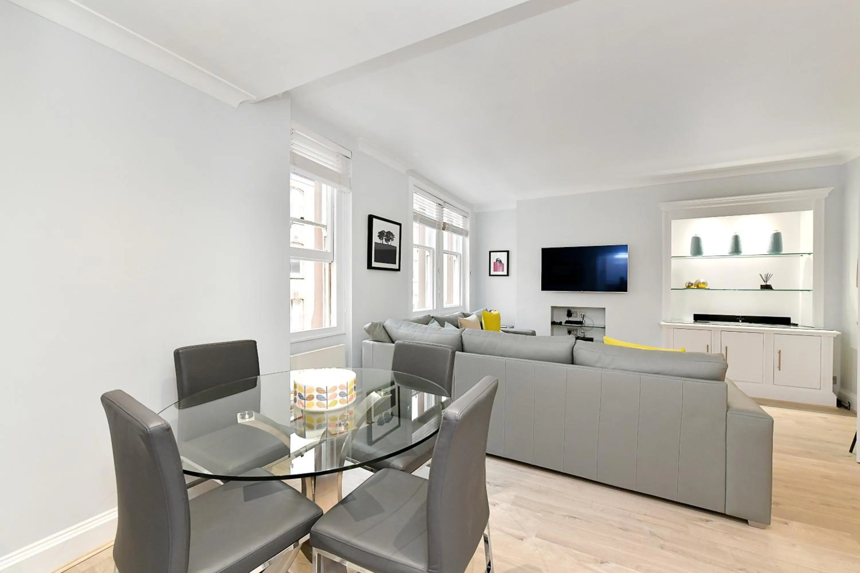 Living room in Chiltern Street Serviced Apartments - Marylebone