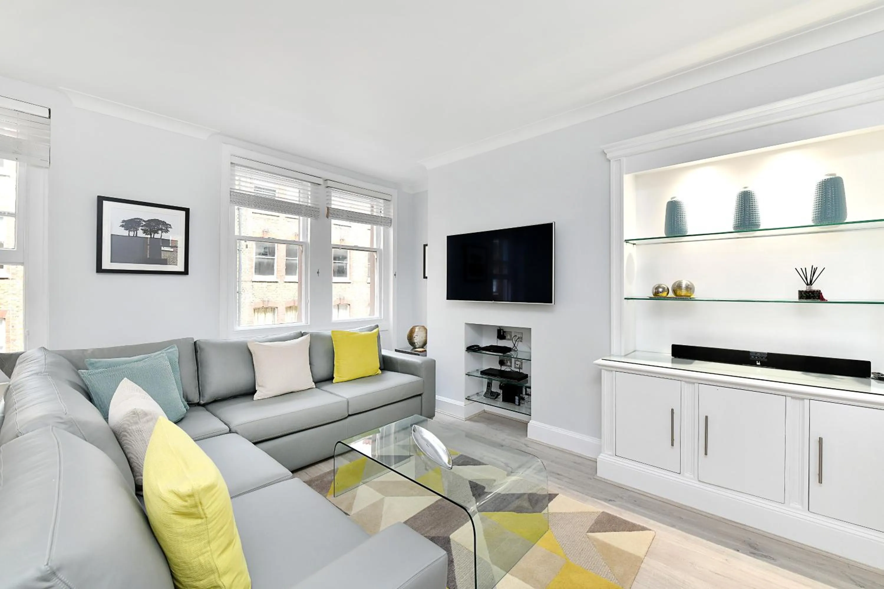 Living room in Chiltern Street Serviced Apartments - Marylebone