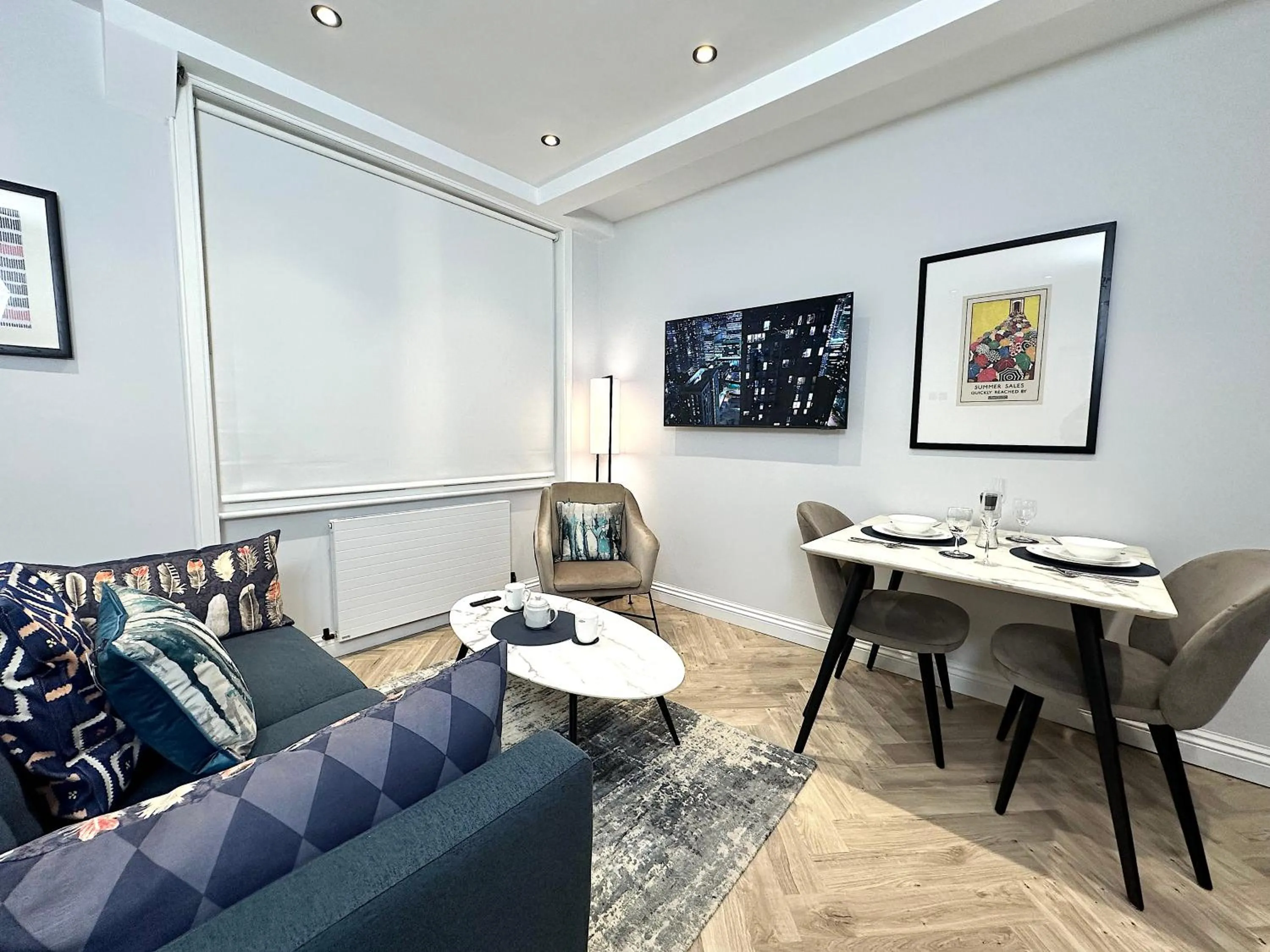 Living room in Chiltern Street Serviced Apartments - Marylebone