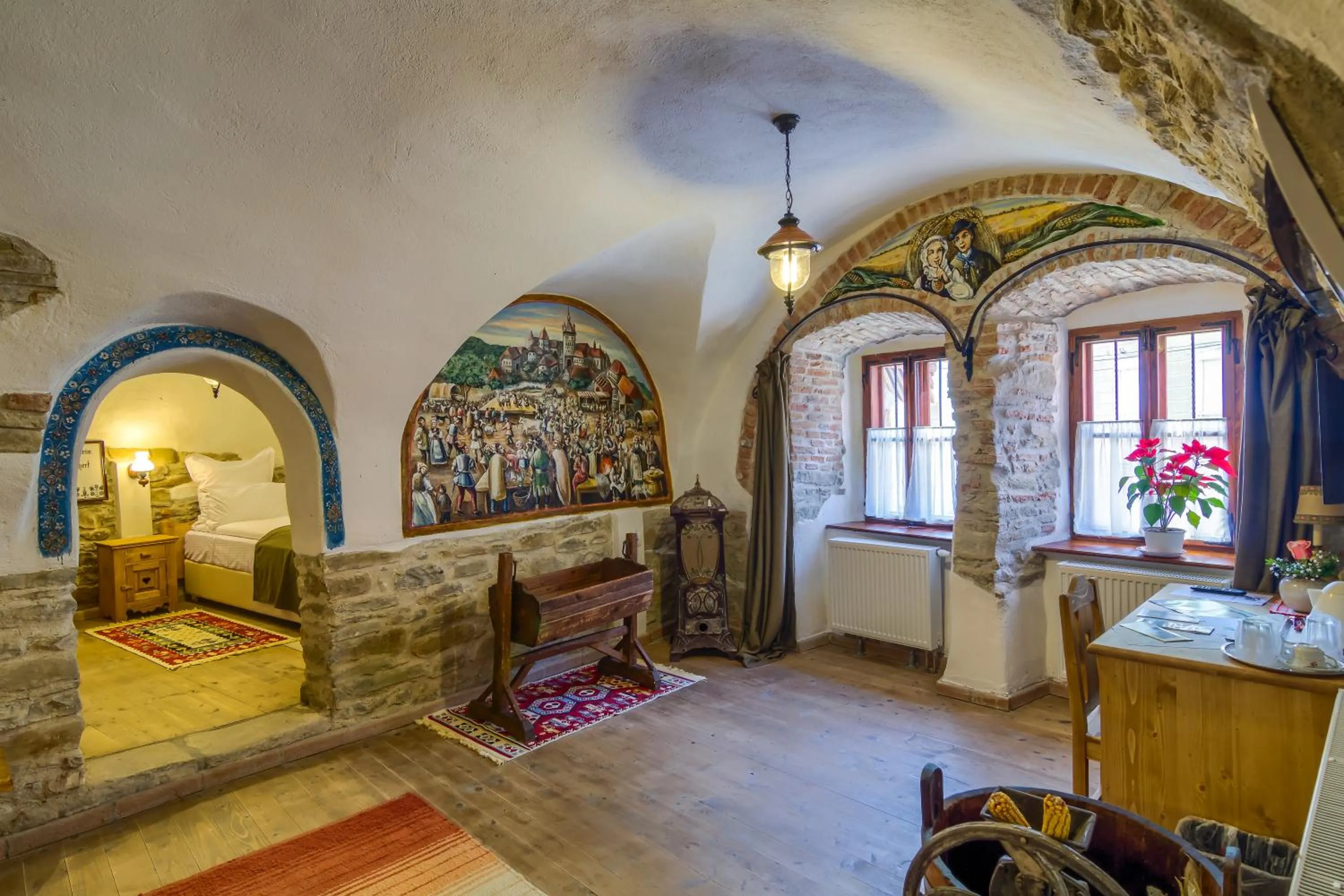 Living room, Bed in Taschler Haus