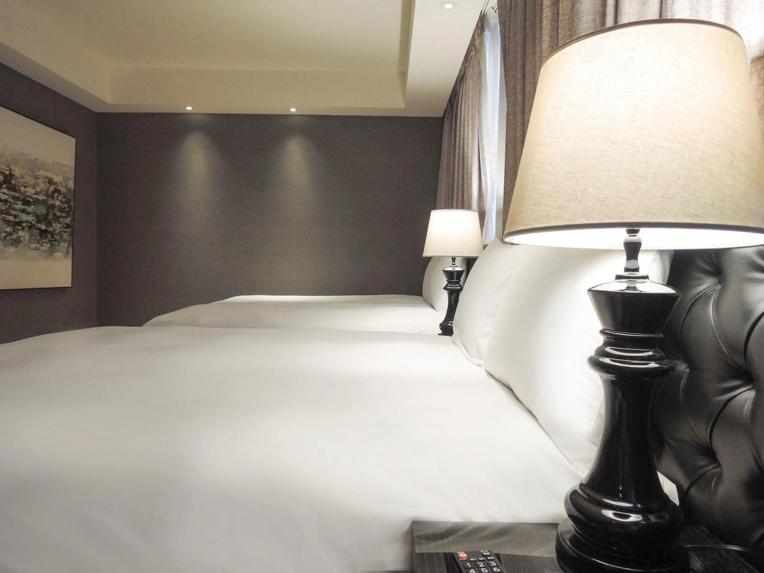 Bed in CHECK inn Taipei Main Station