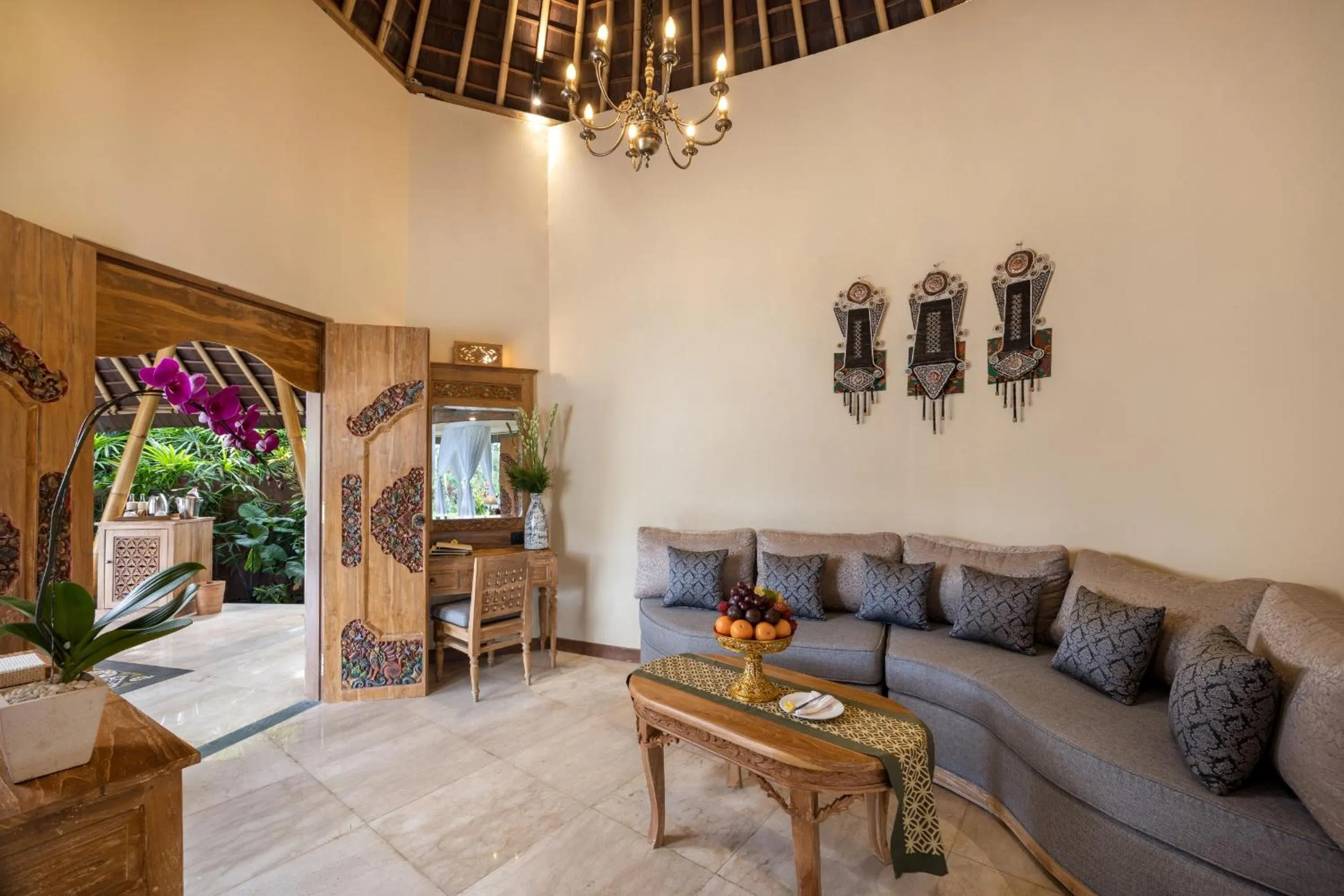 Living room in The Alena Resort a Pramana Experience