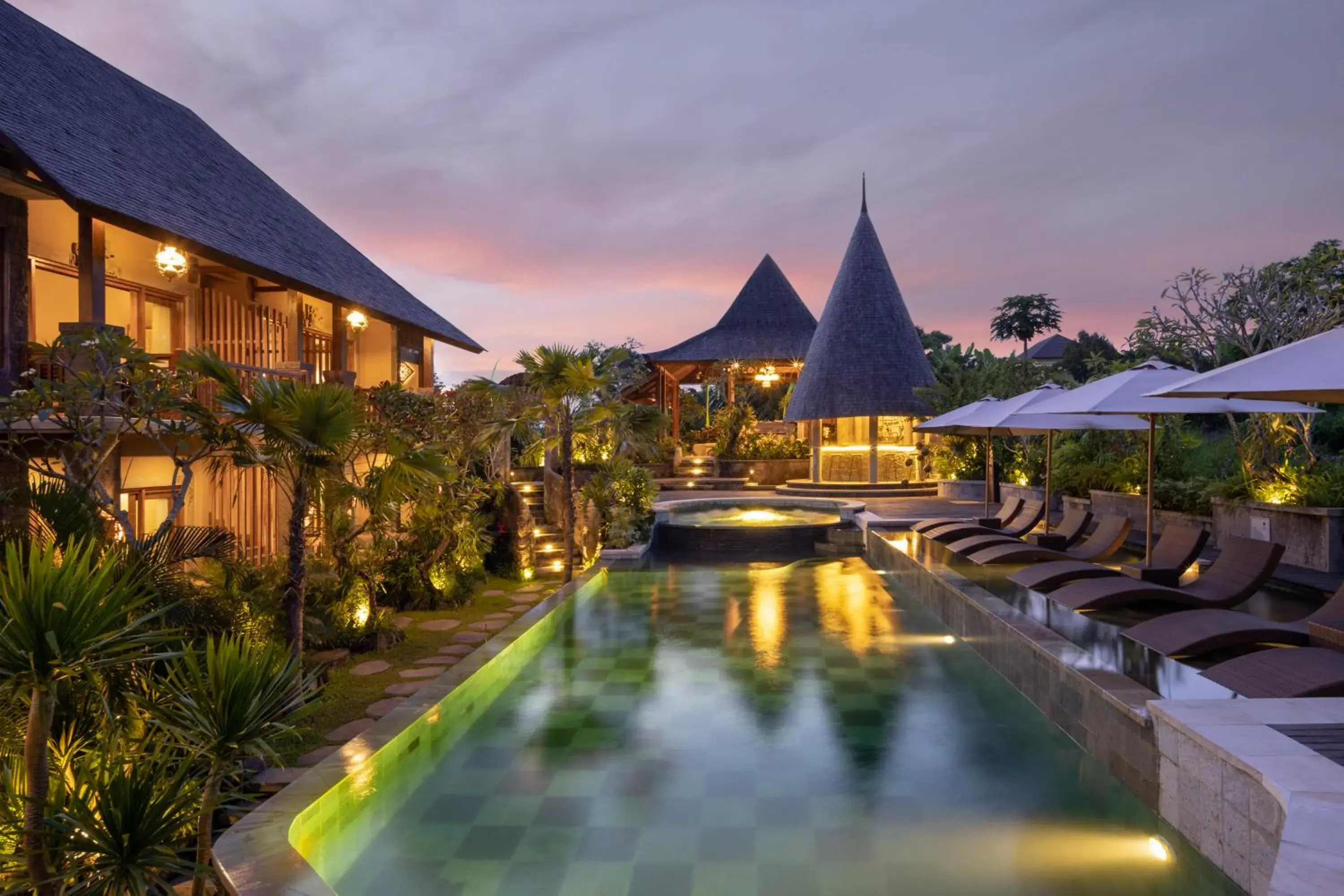 Pool view in The Alena Resort a Pramana Experience Pool view in The Alena Resort a Pramana Experience