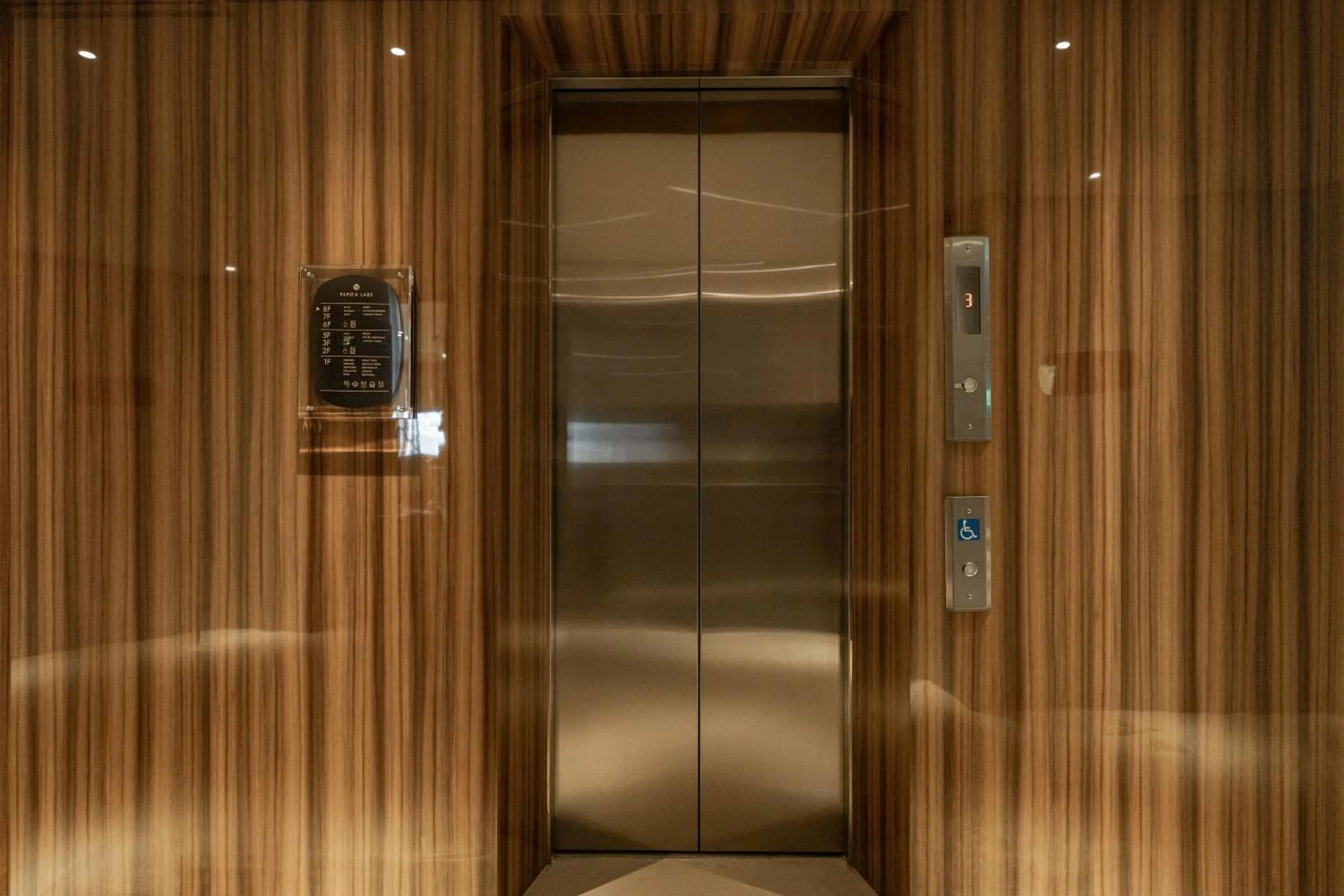 elevator in PAPO'A Labs
