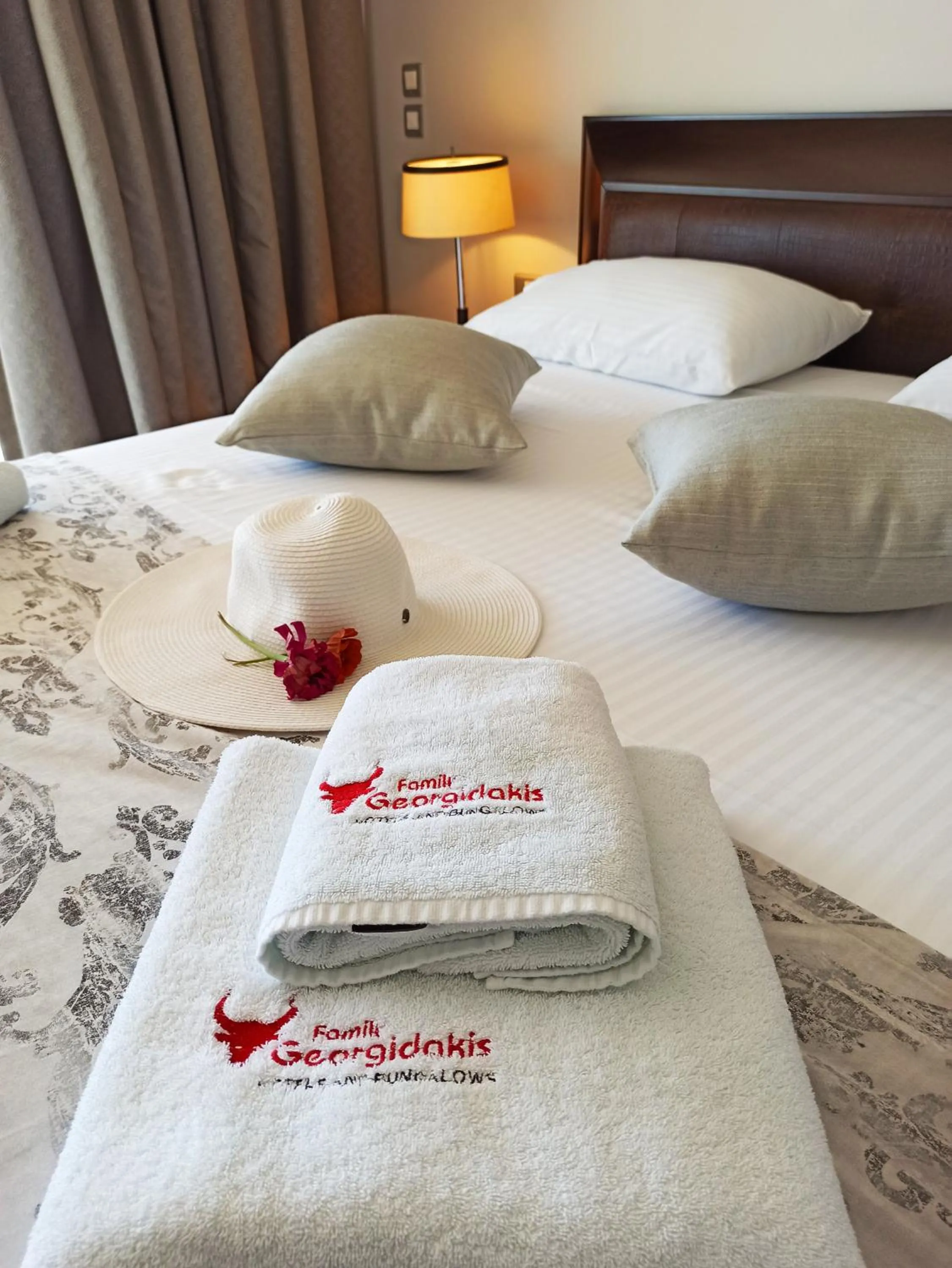 Decorative detail, Bed in King Minos Hotel