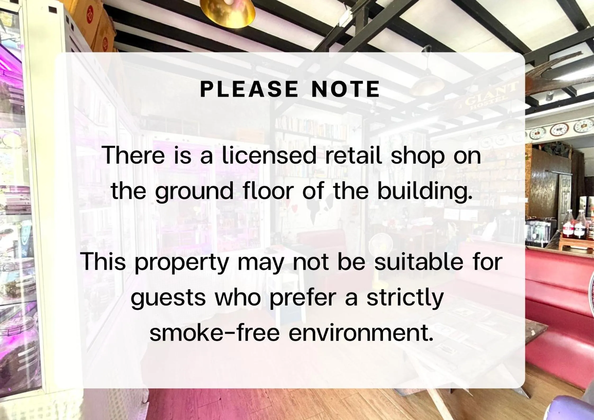 Decorative detail in J Giant Hostel