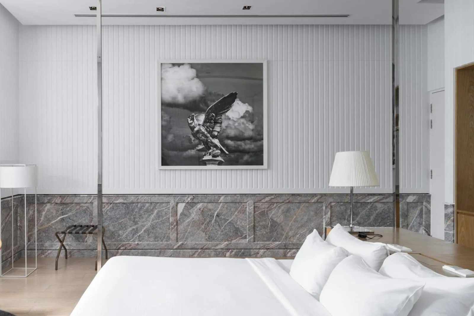 Bed in Macalister Mansion, a Member of Design Hotels