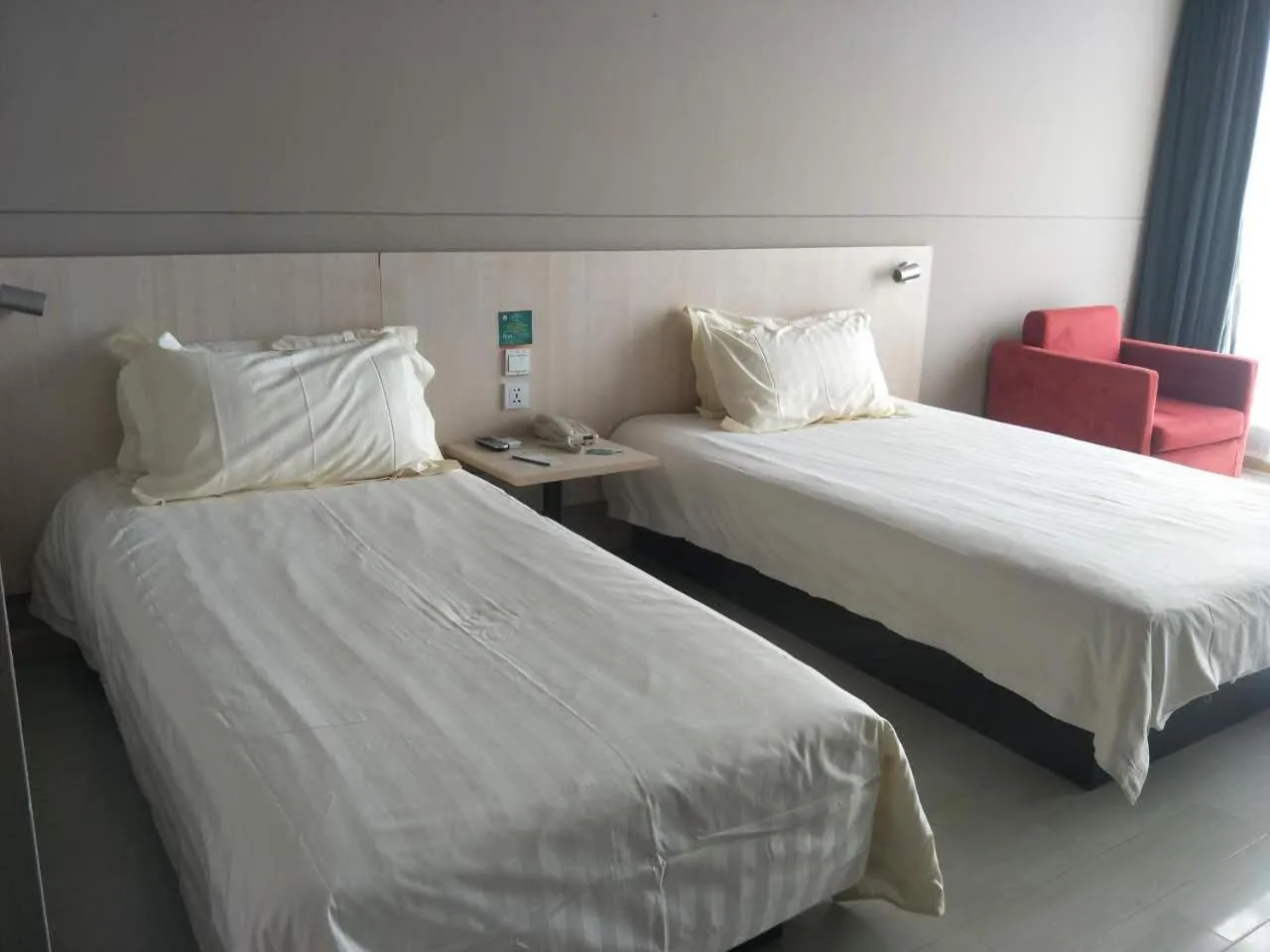 Bed in Jinjiang Inn Xi'an Exhibition Centre Zhangba East Road