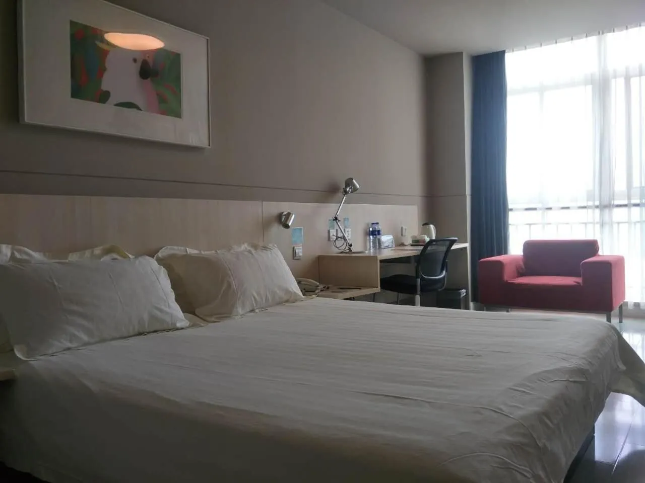 Bed in Jinjiang Inn Xi'an Exhibition Centre Zhangba East Road