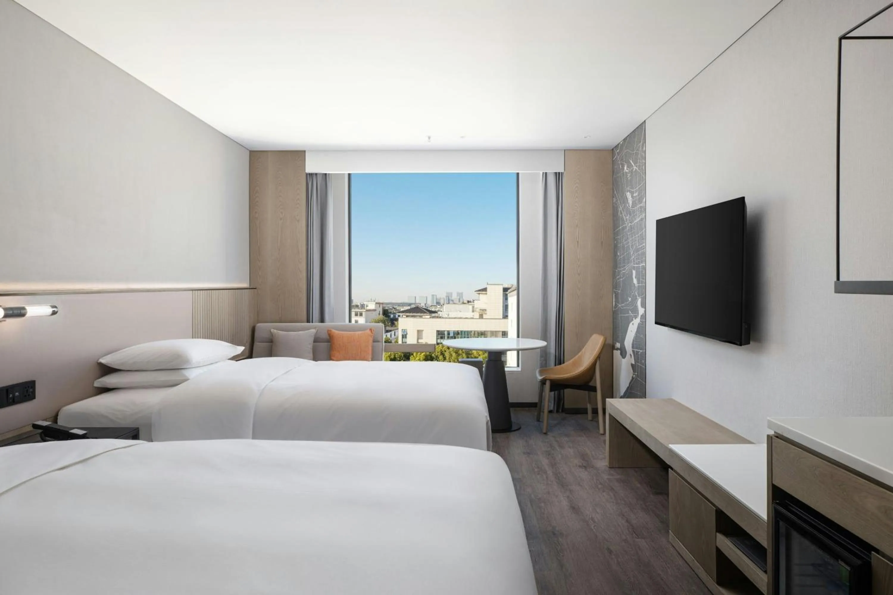 Photo of the whole room, Bed in AC Hotel by Marriott Suzhou, Guan Qian