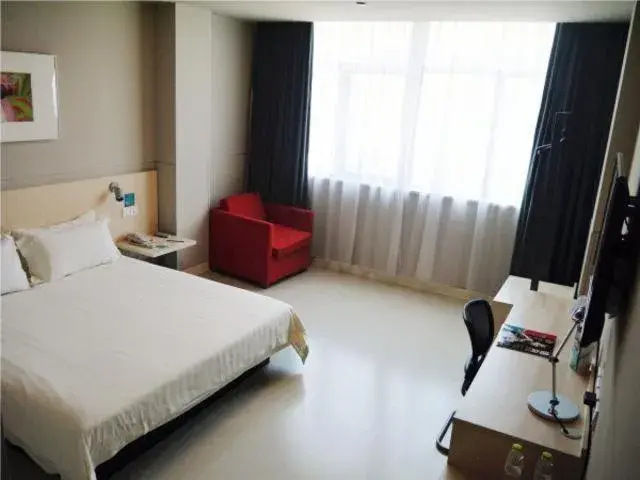 Bed in Jinjiang Inn Zhuji Datang Bed in Jinjiang Inn Zhuji Datang