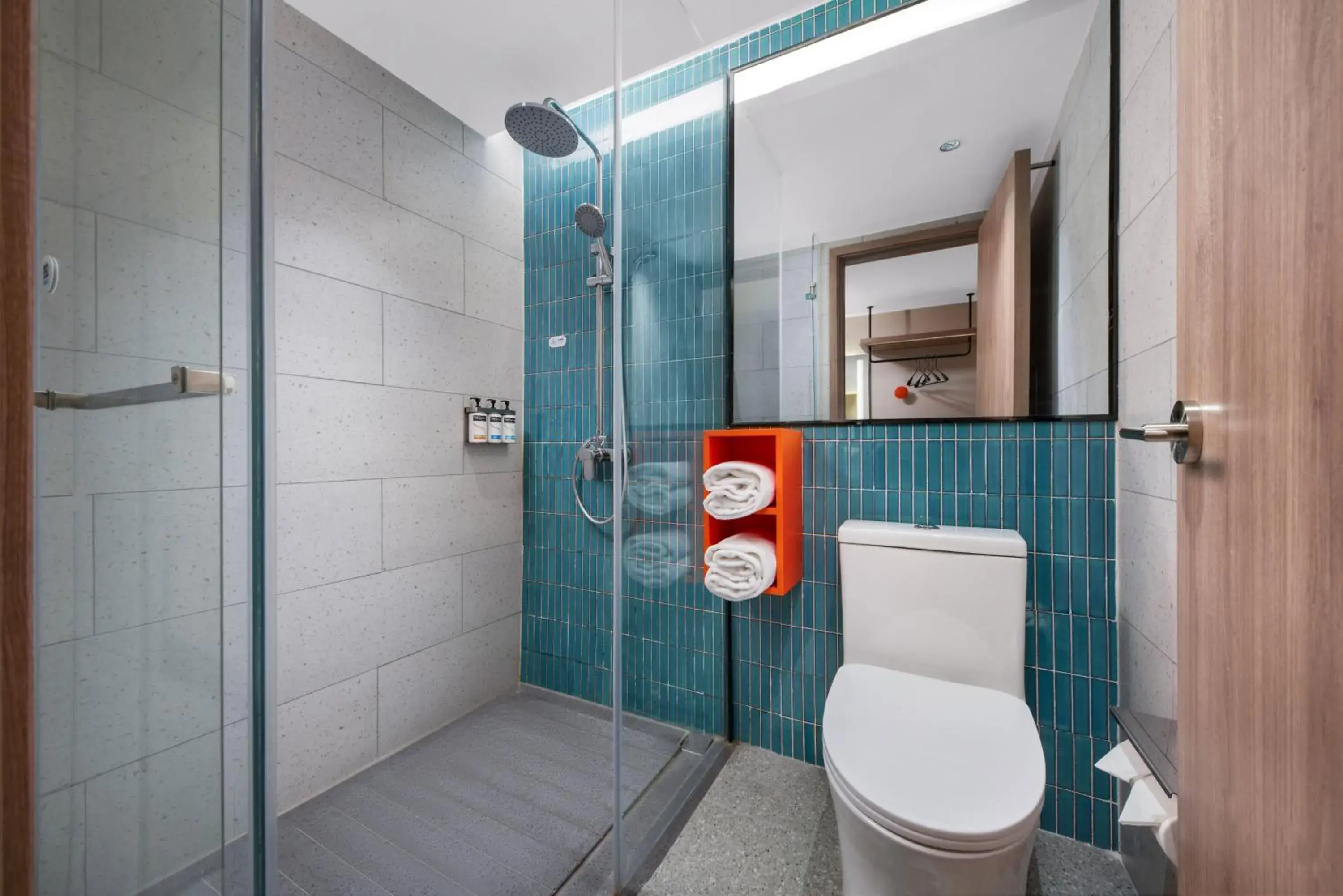Bathroom in Holiday Inn Express Suzhou Dushu Lake by IHG Bathroom in Holiday Inn Express Suzhou Dushu Lake by IHG