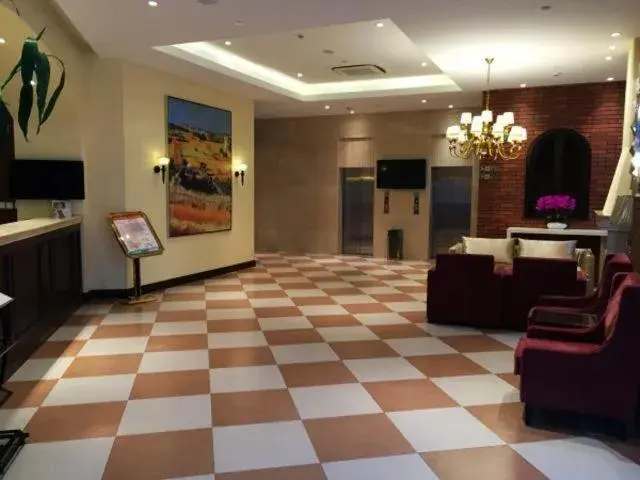 Living room in Jinjiang Inn Shanghai International Tourist Resort Xiuyan Road Subway Station Living room in Jinjiang Inn Shanghai International Tourist Resort Xiuyan Road Subway Station