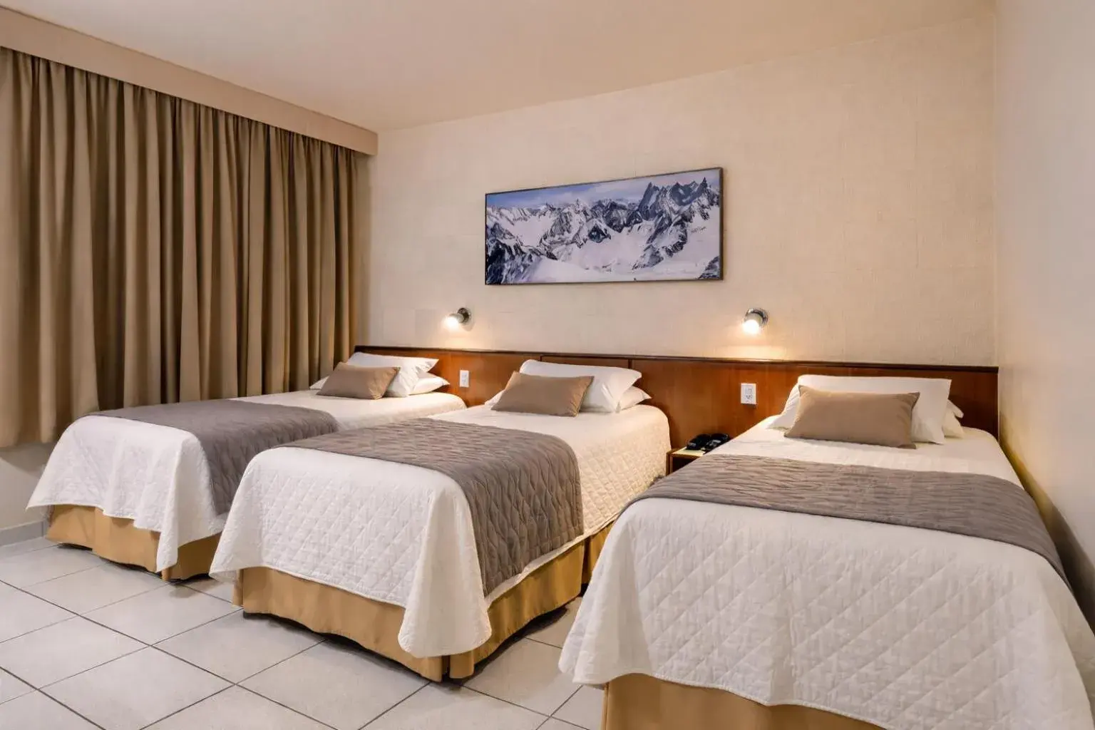 Bed in Aguas do Iguaçu Hotel Centro Bed in Aguas do Iguaçu Hotel Centro