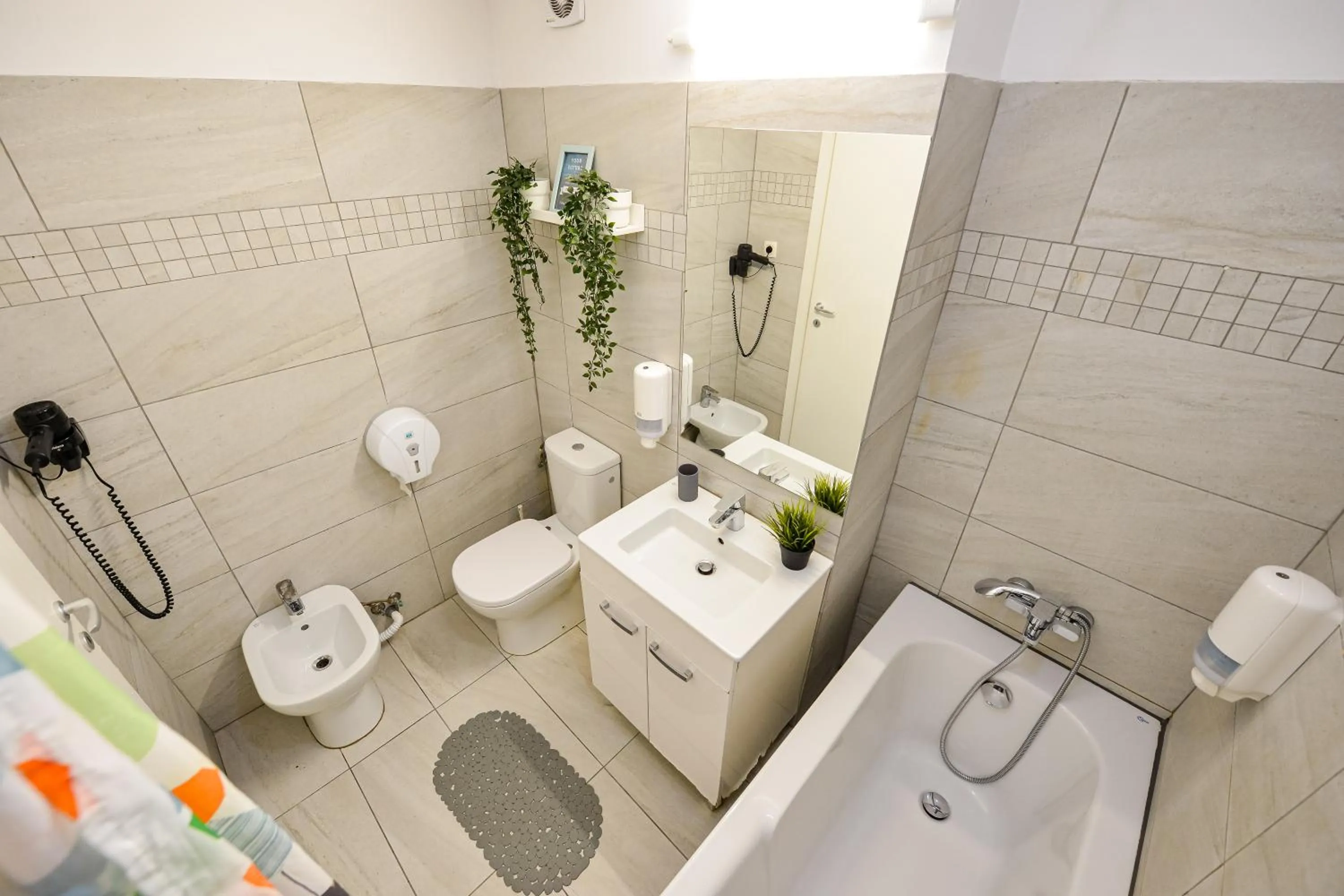 Shower in CityScape Bucharest