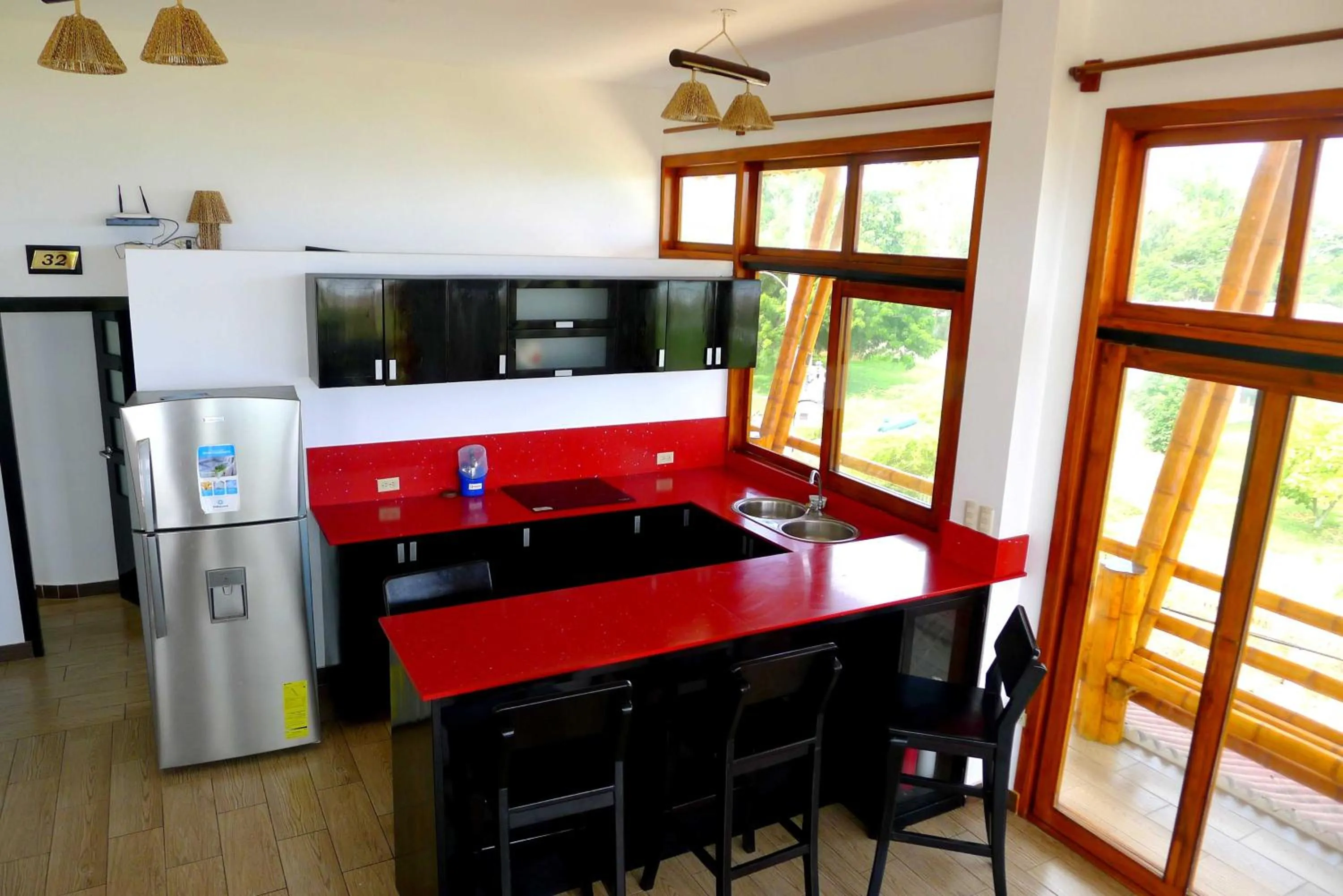 Communal kitchen in Hotel Sotavento