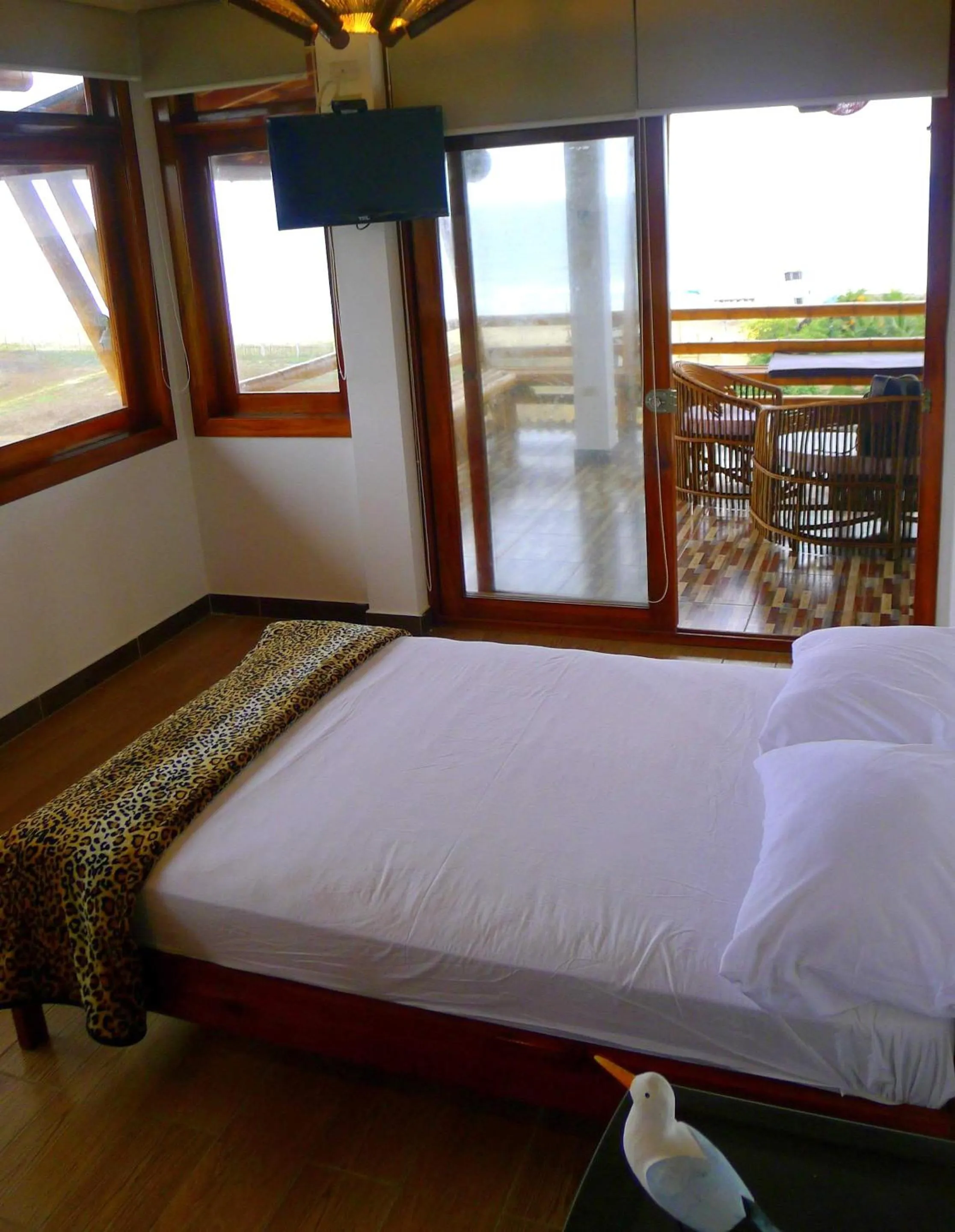 Balcony/Terrace, Bed in Hotel Sotavento