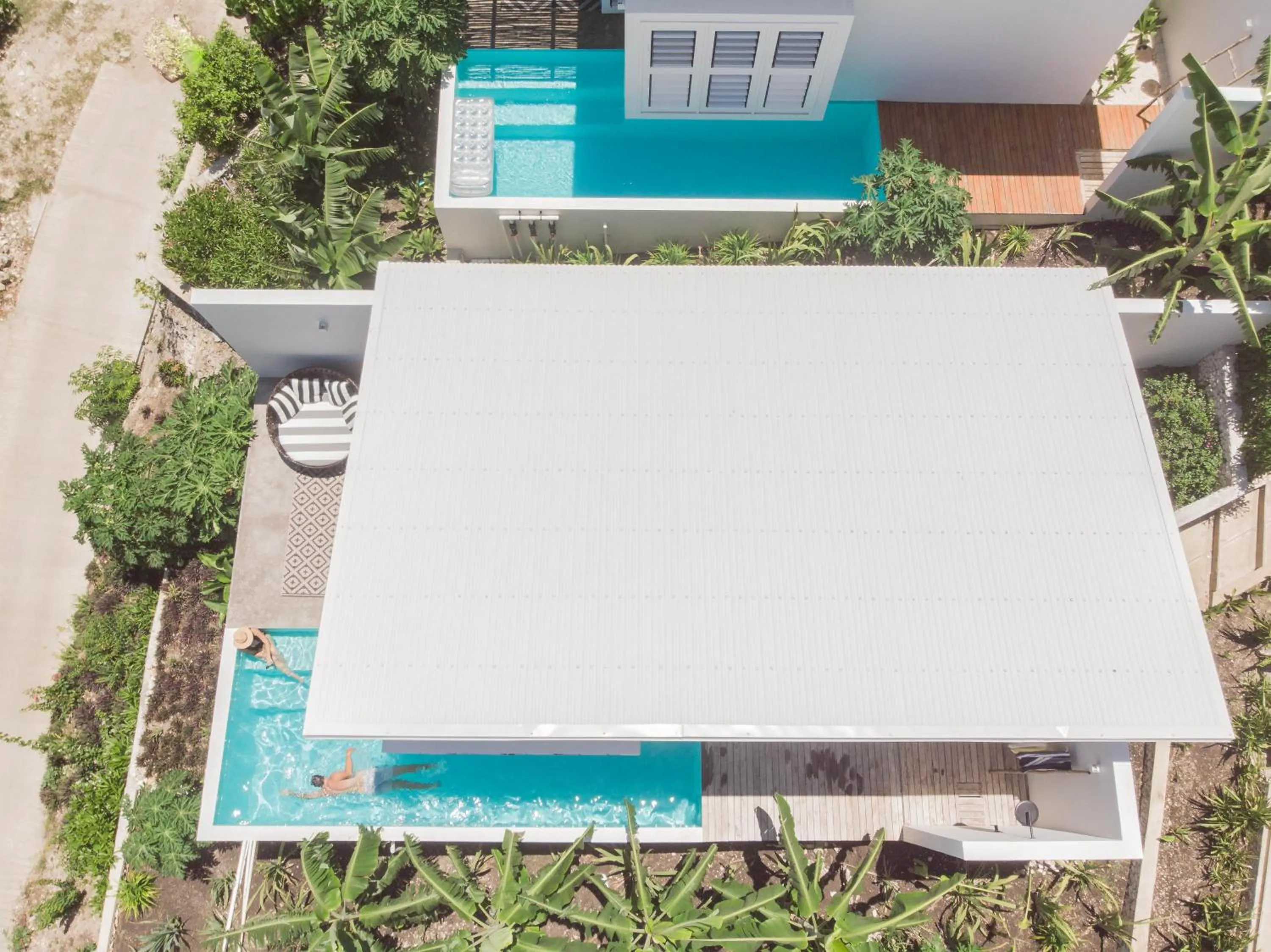 Pool view in The Moso