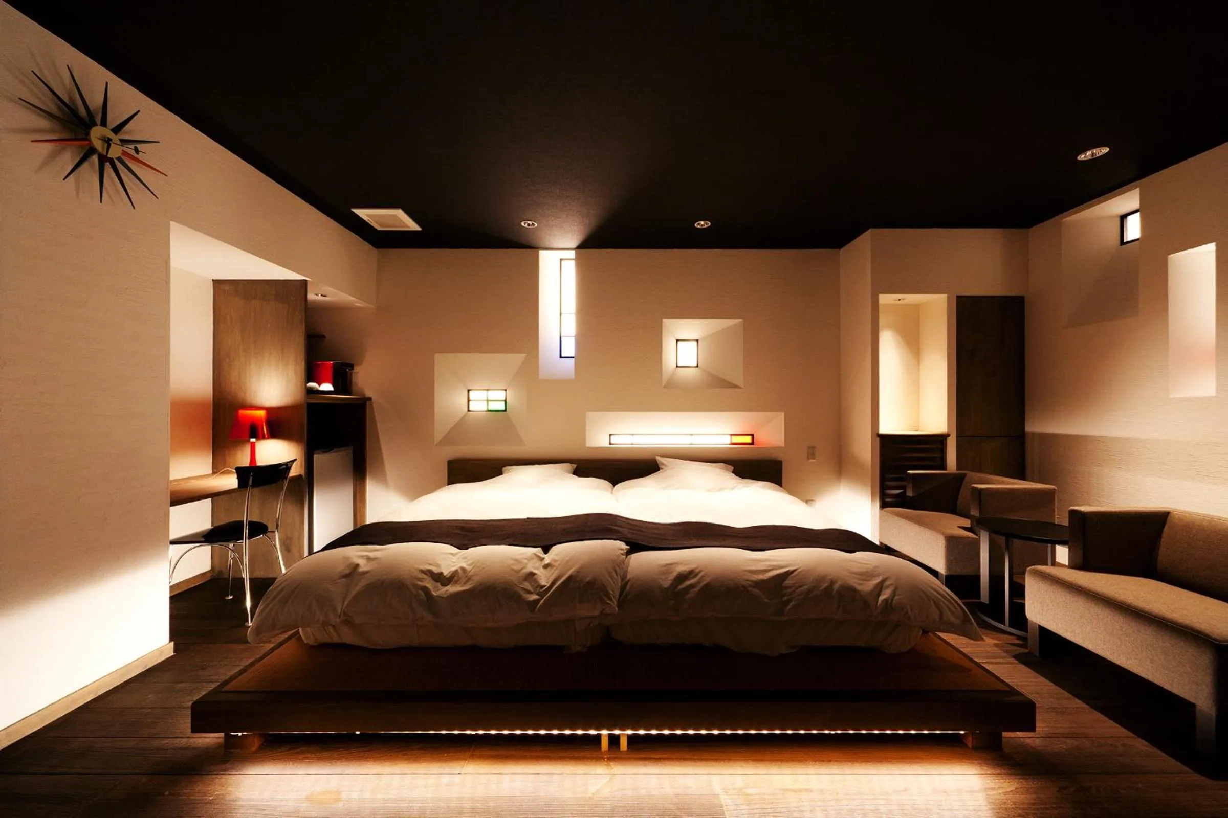 Photo of the whole room, Bed in Hanare Matsushimakaku