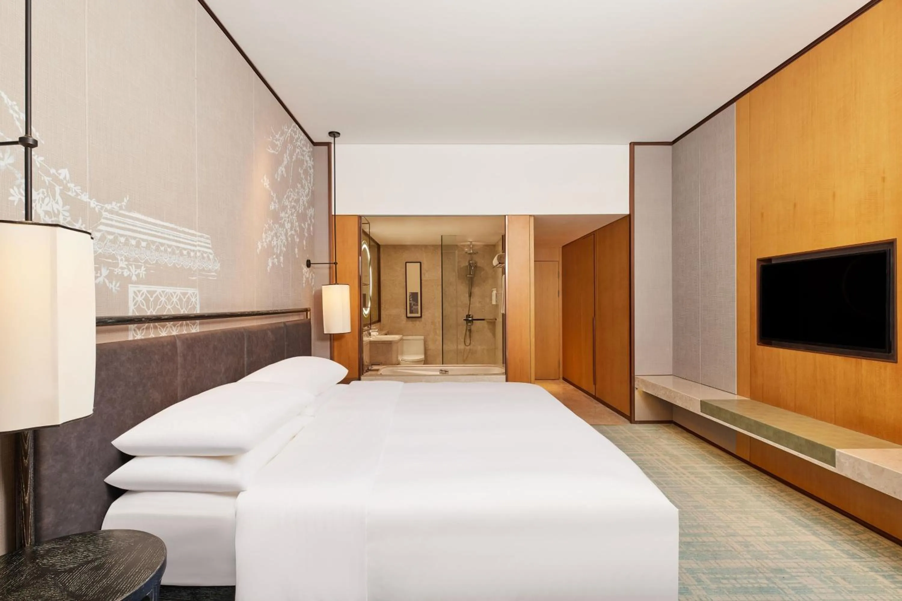 Photo of the whole room, Bed in Courtyard by Marriott Yangzhou