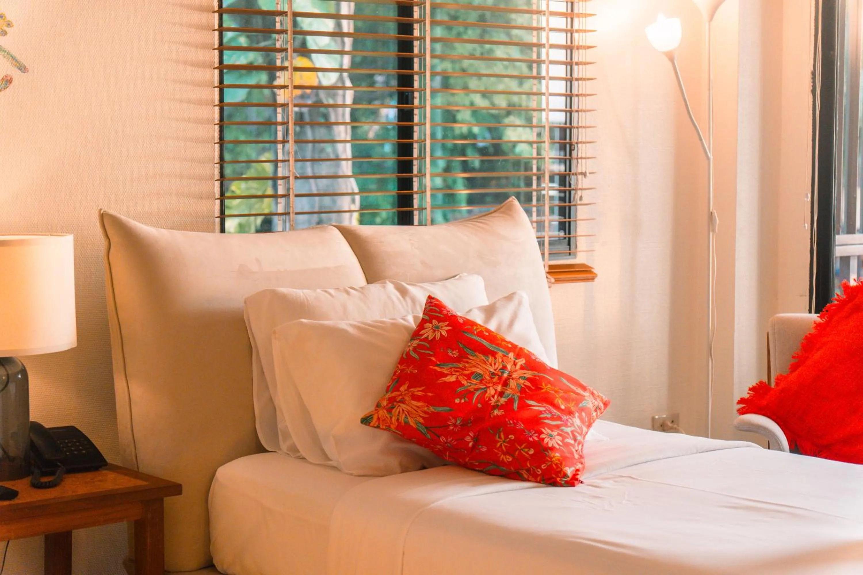 Bed in Birds and Bees Resort