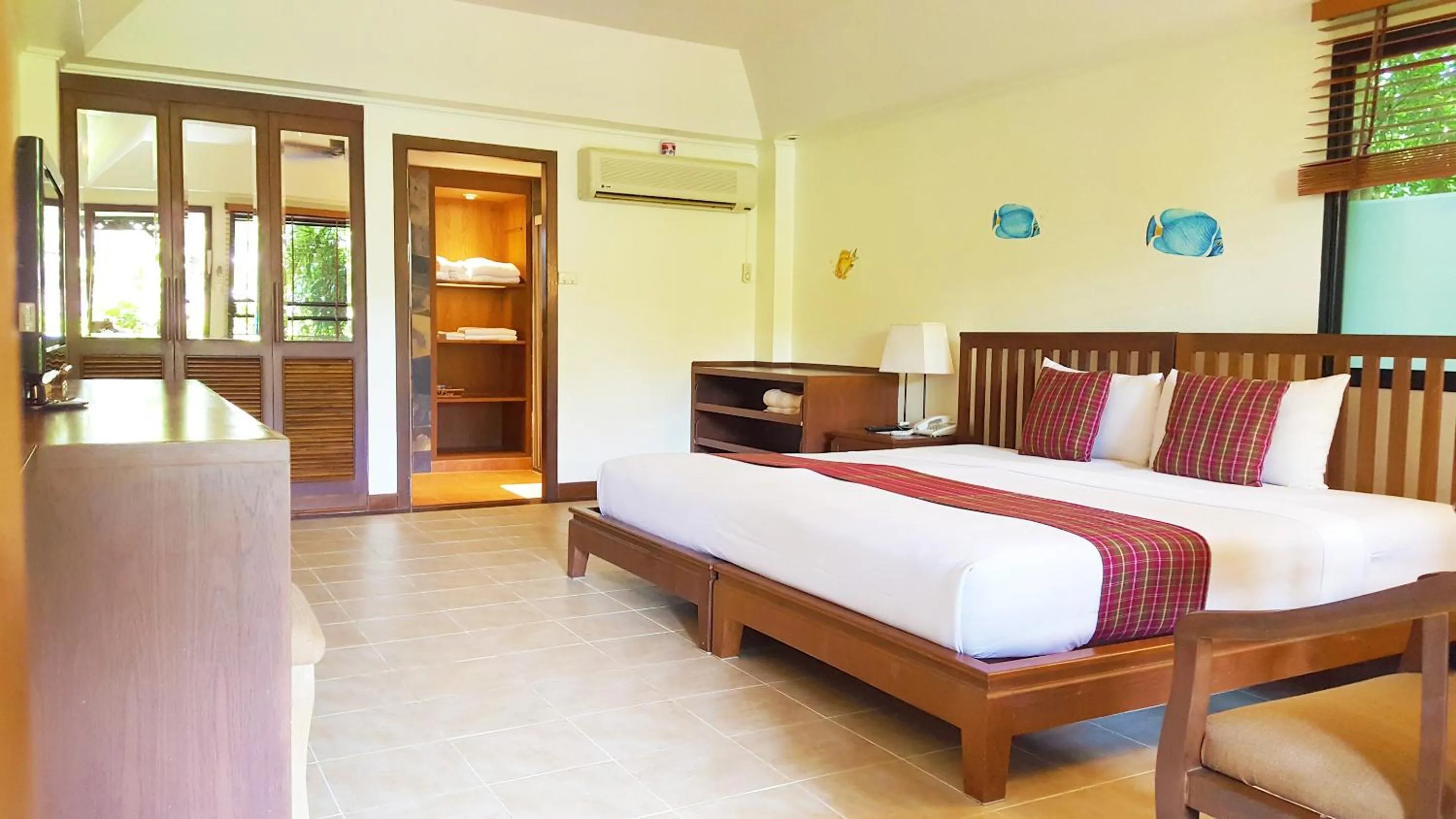 Bed in Birds and Bees Resort