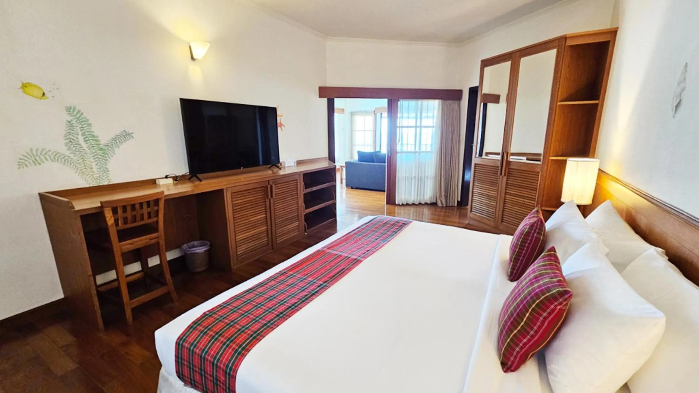 Bed in Birds and Bees Resort