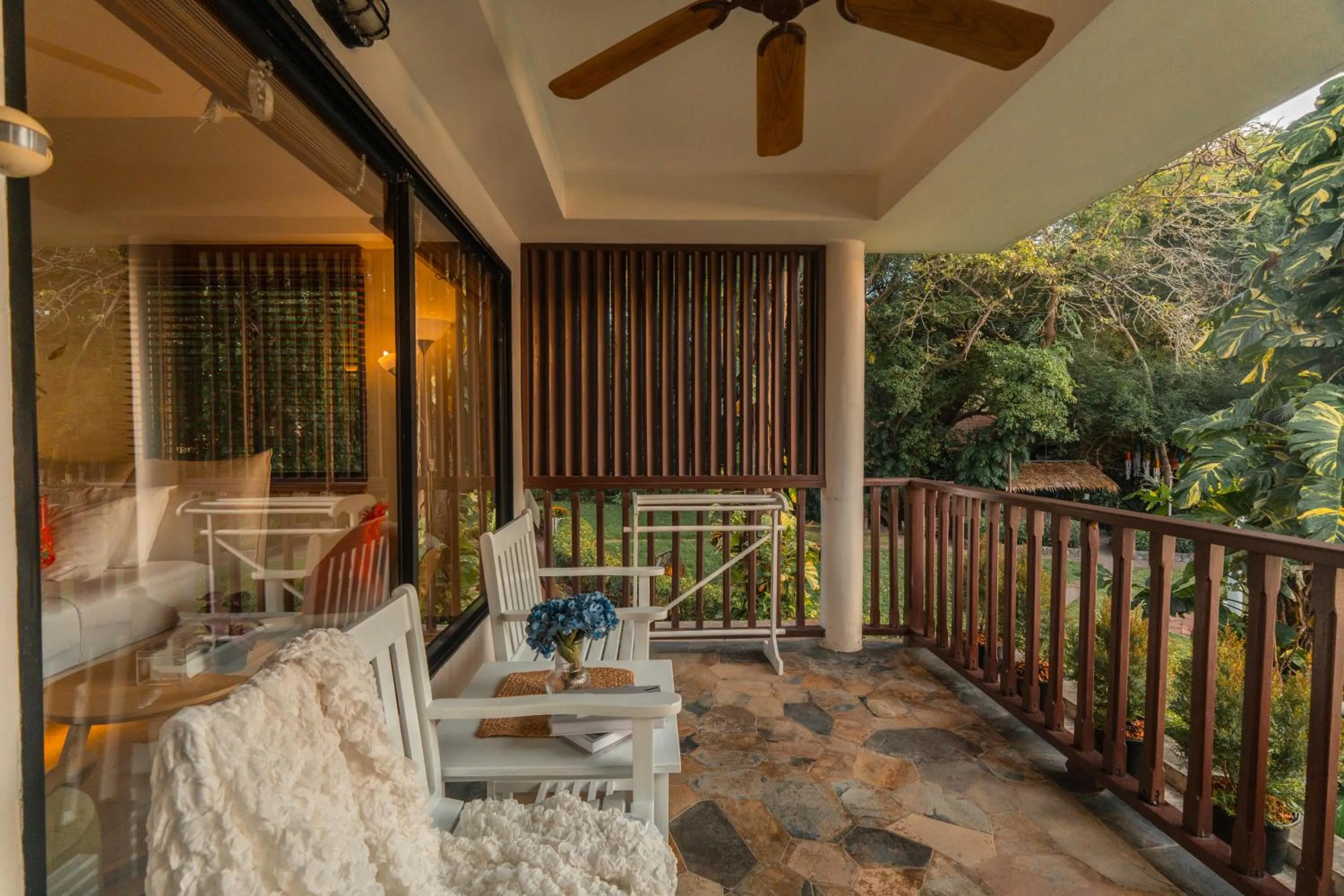 Patio in Birds and Bees Resort