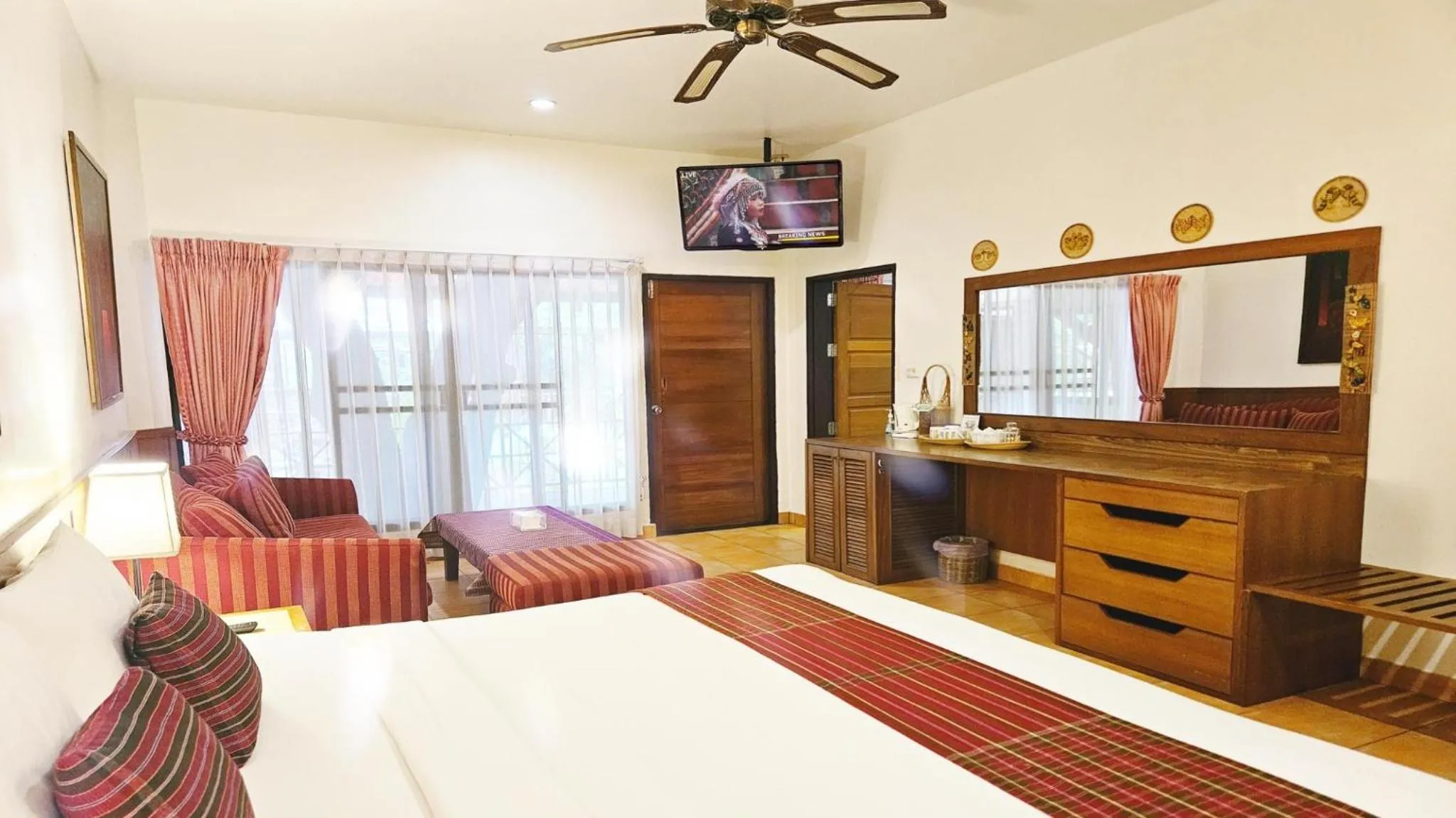 Bed in Birds and Bees Resort