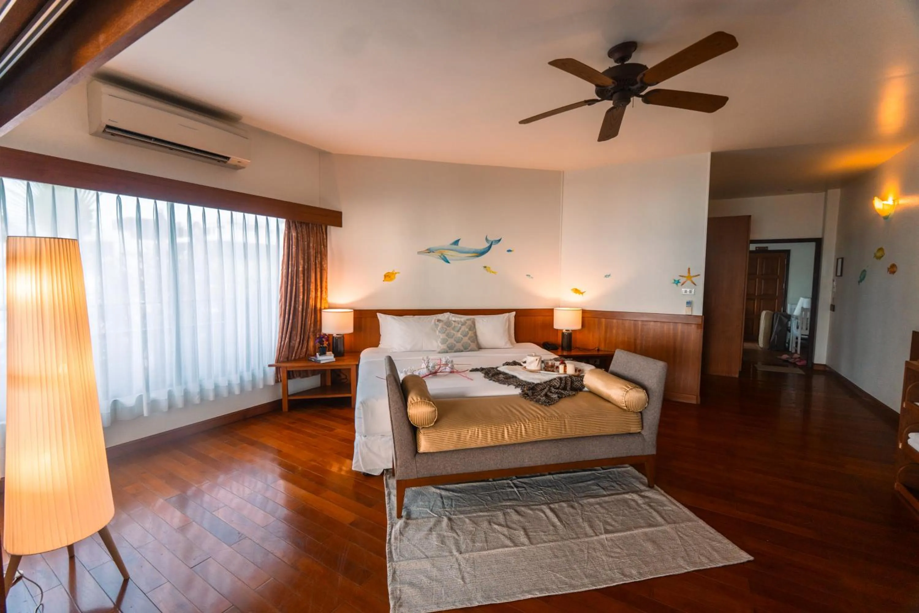 Bed in Birds and Bees Resort