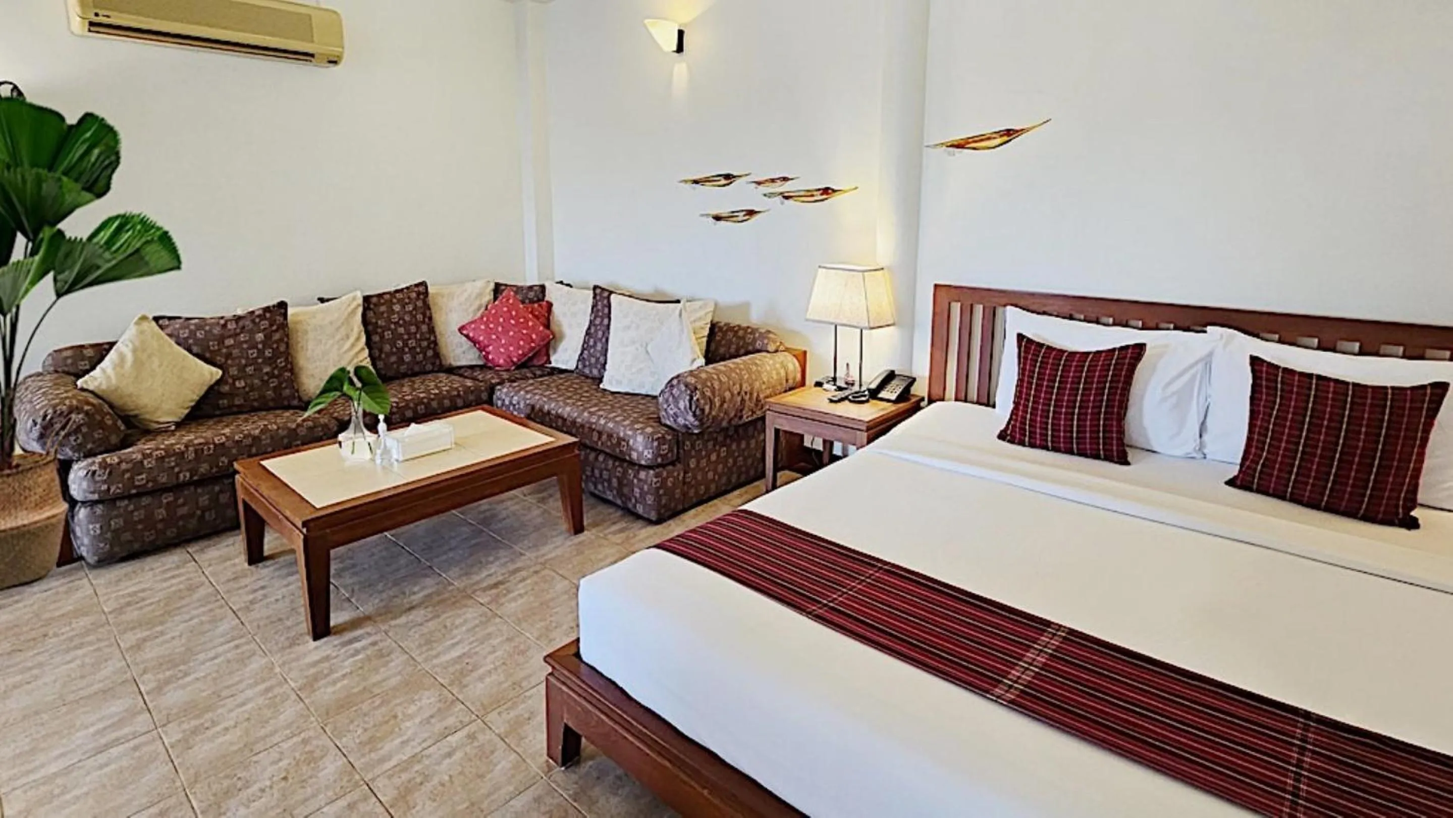 Bed in Birds and Bees Resort