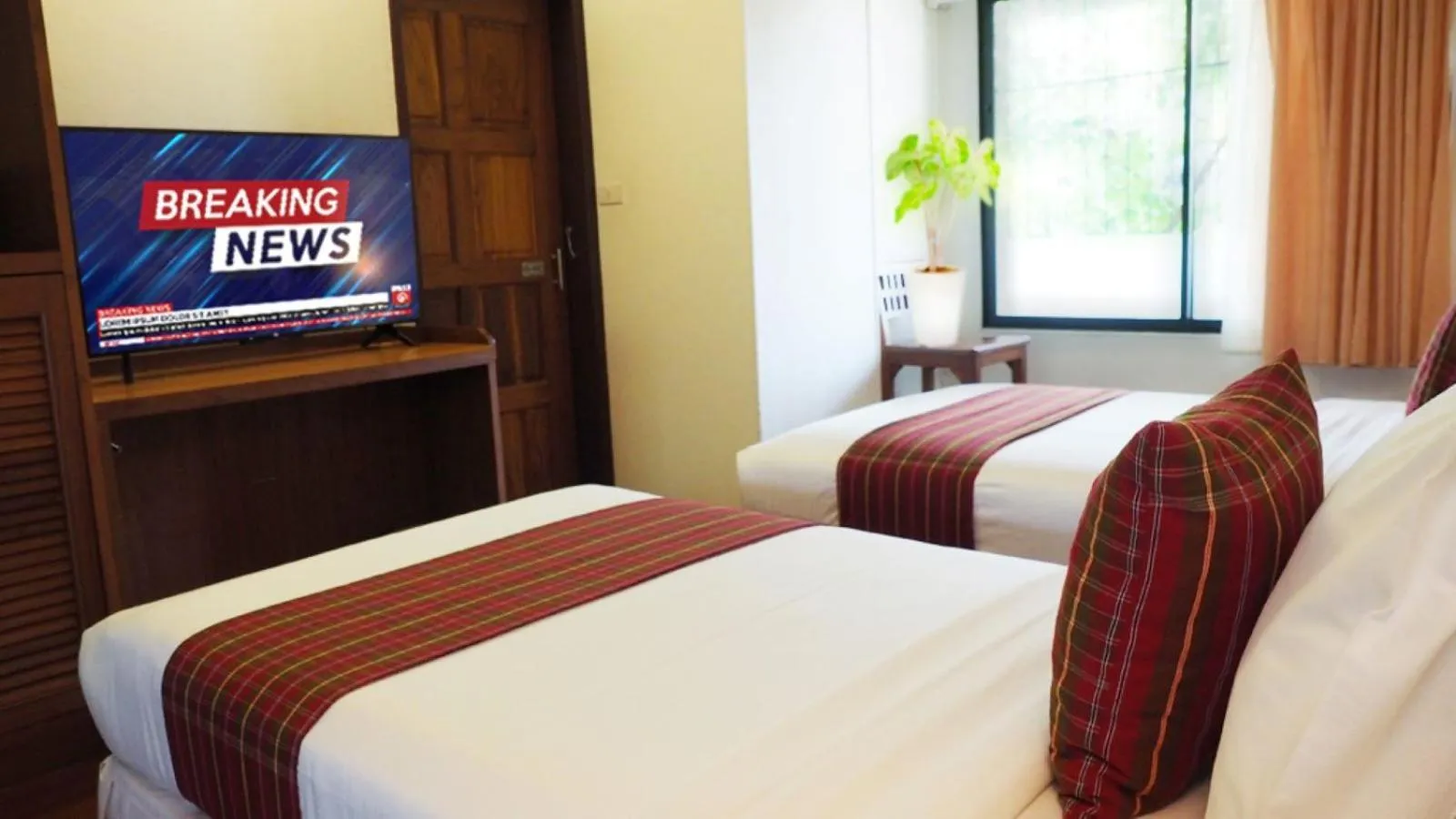 Bed in Birds and Bees Resort