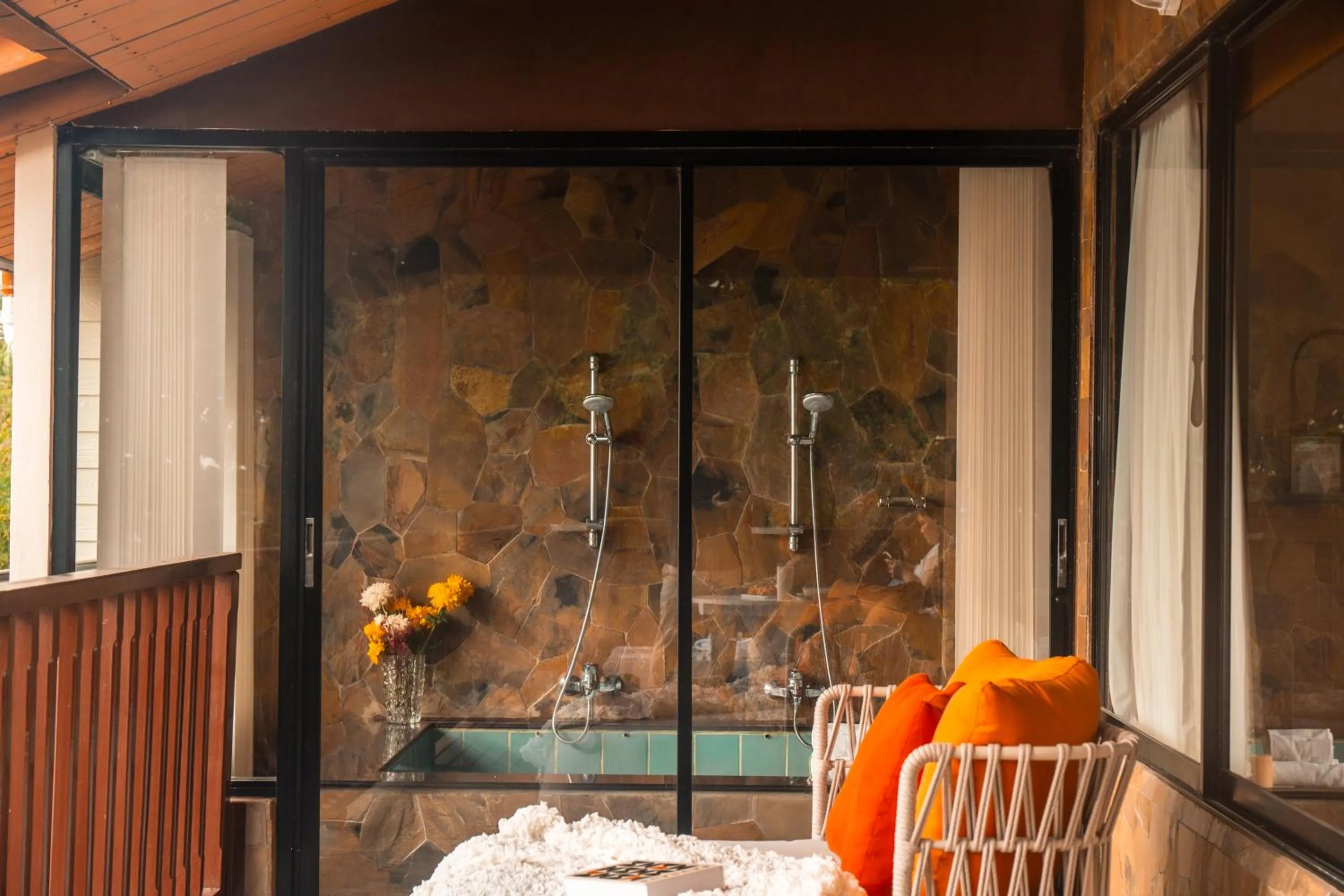 Shower in Birds and Bees Resort