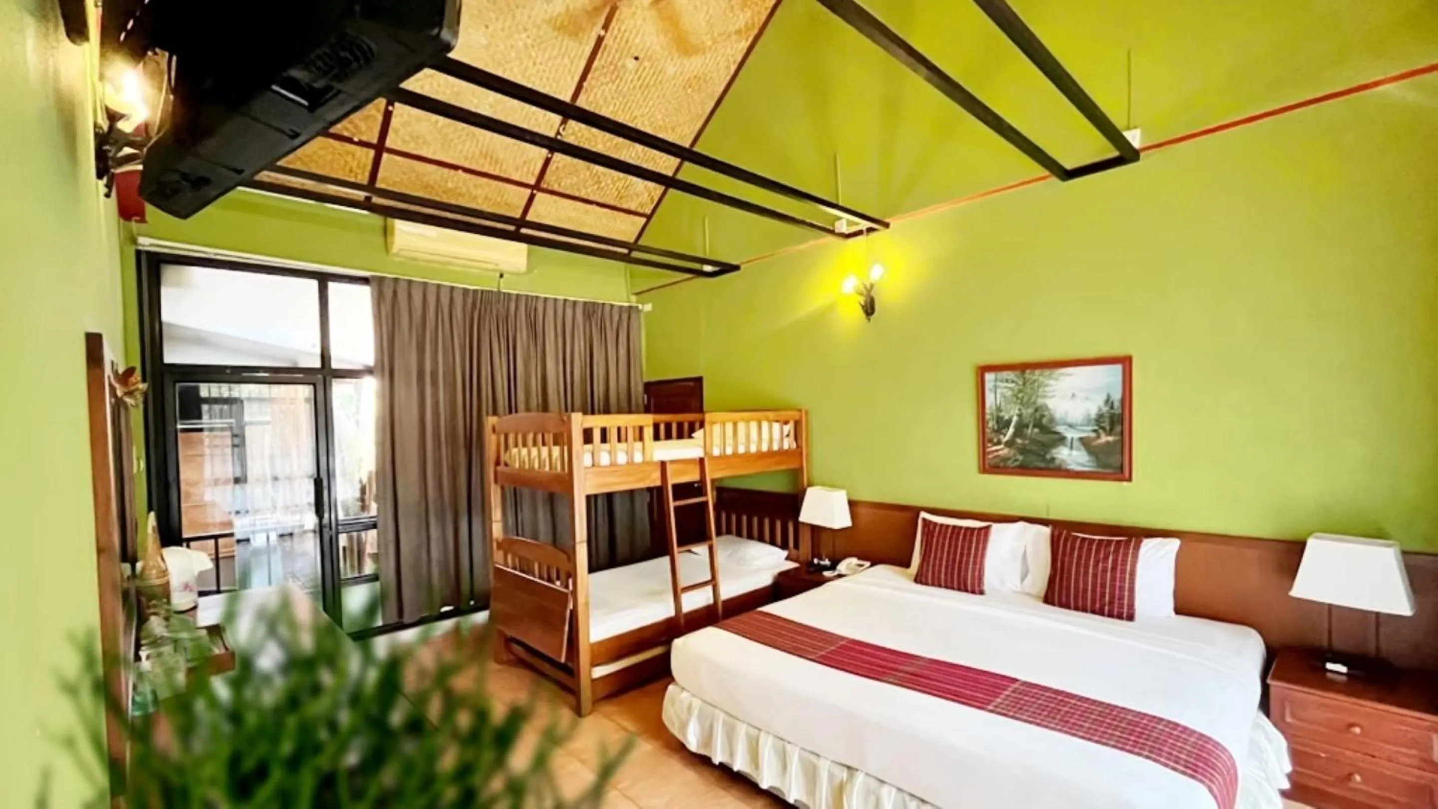 Bed in Birds and Bees Resort