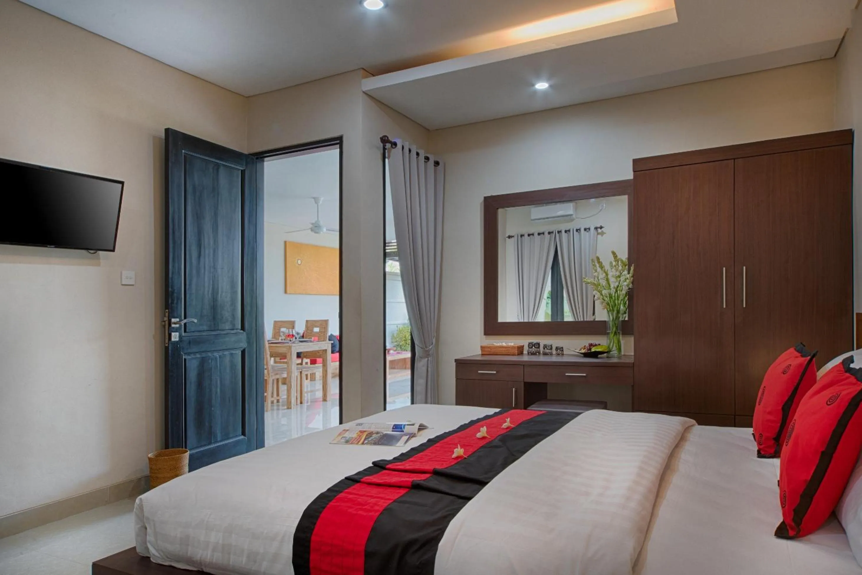 TV and multimedia, Bed in Puri Canggu Villas & Rooms