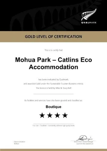 Mohua Park - Catlins Eco Accommodation