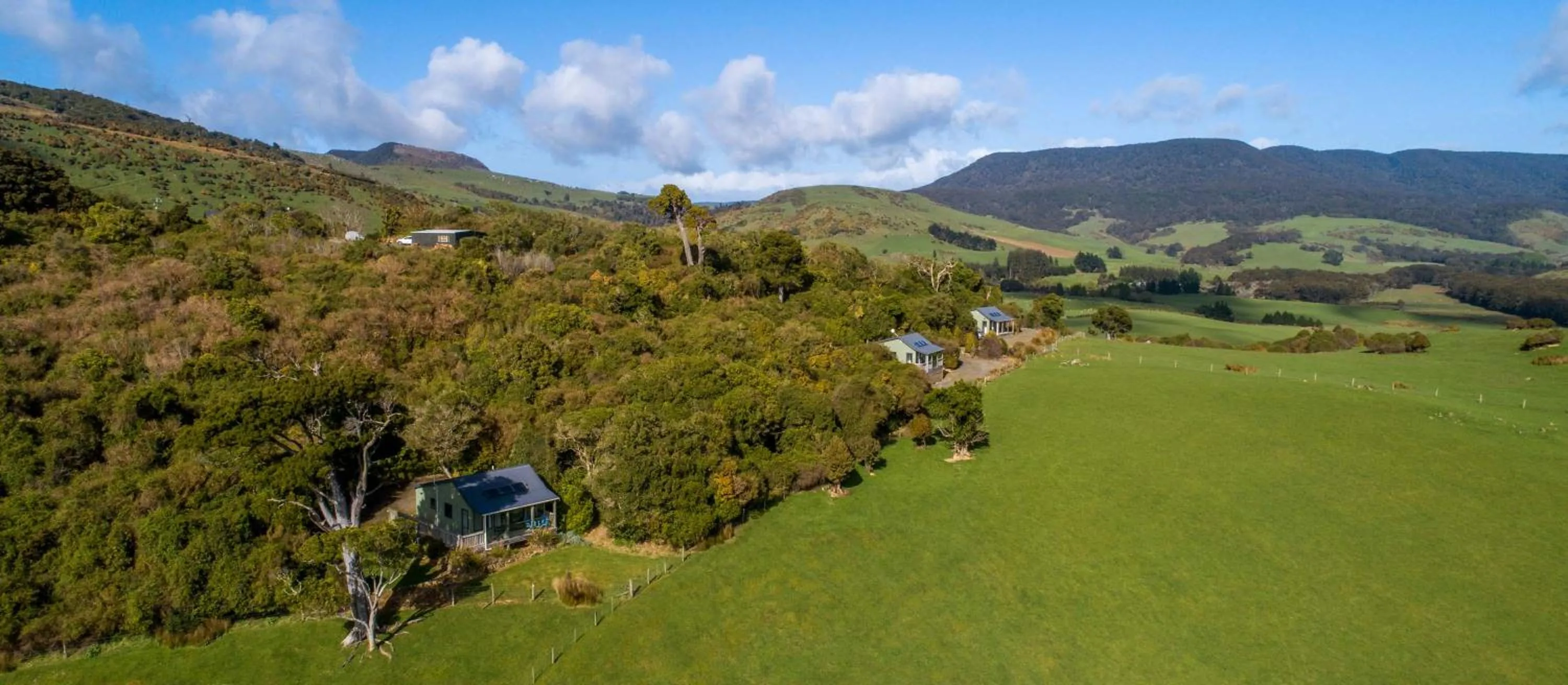 Property building in Mohua Park - Catlins Eco Accommodation